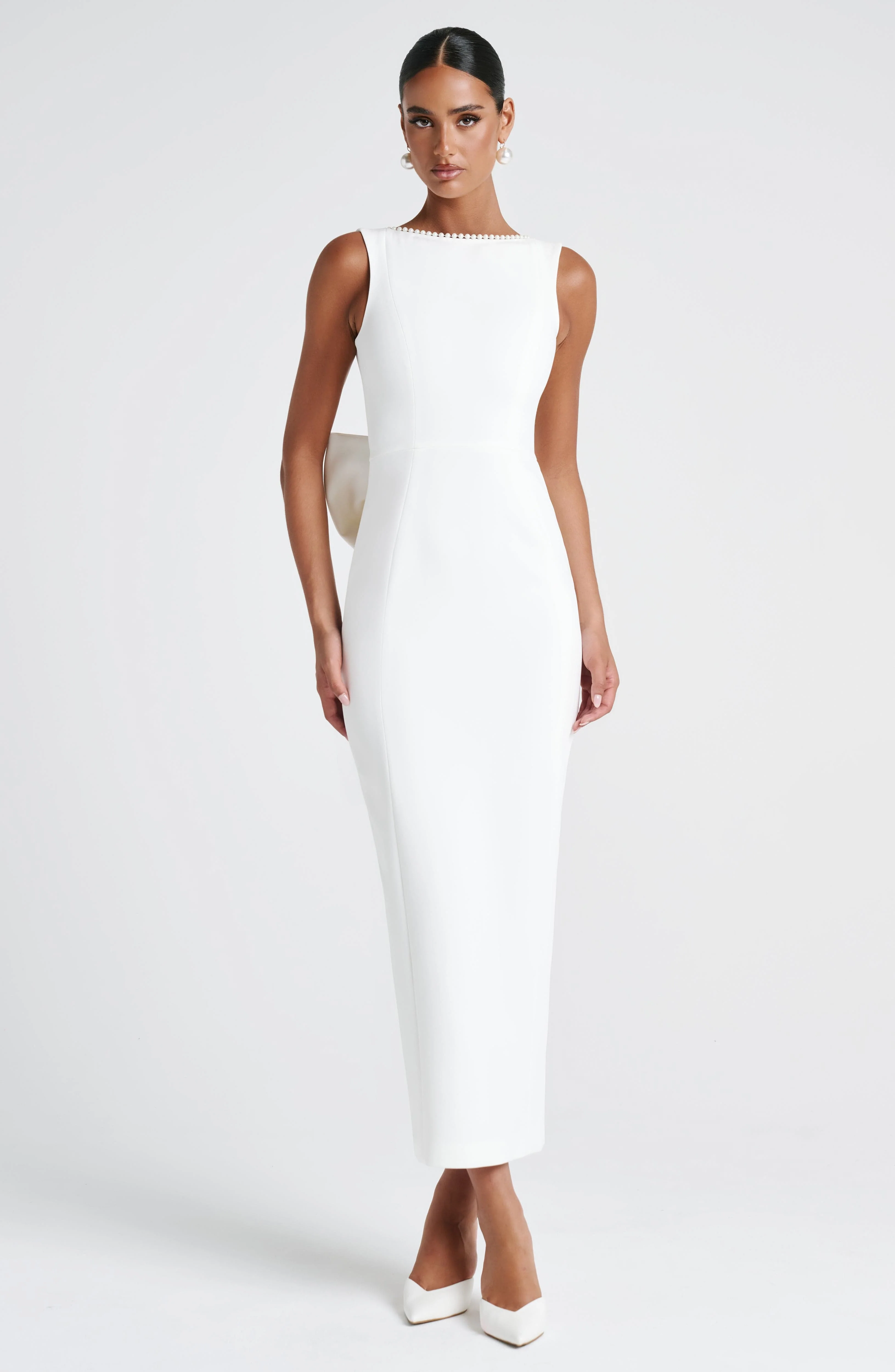 Lana Midaxi Dress - Ivory - Image 12