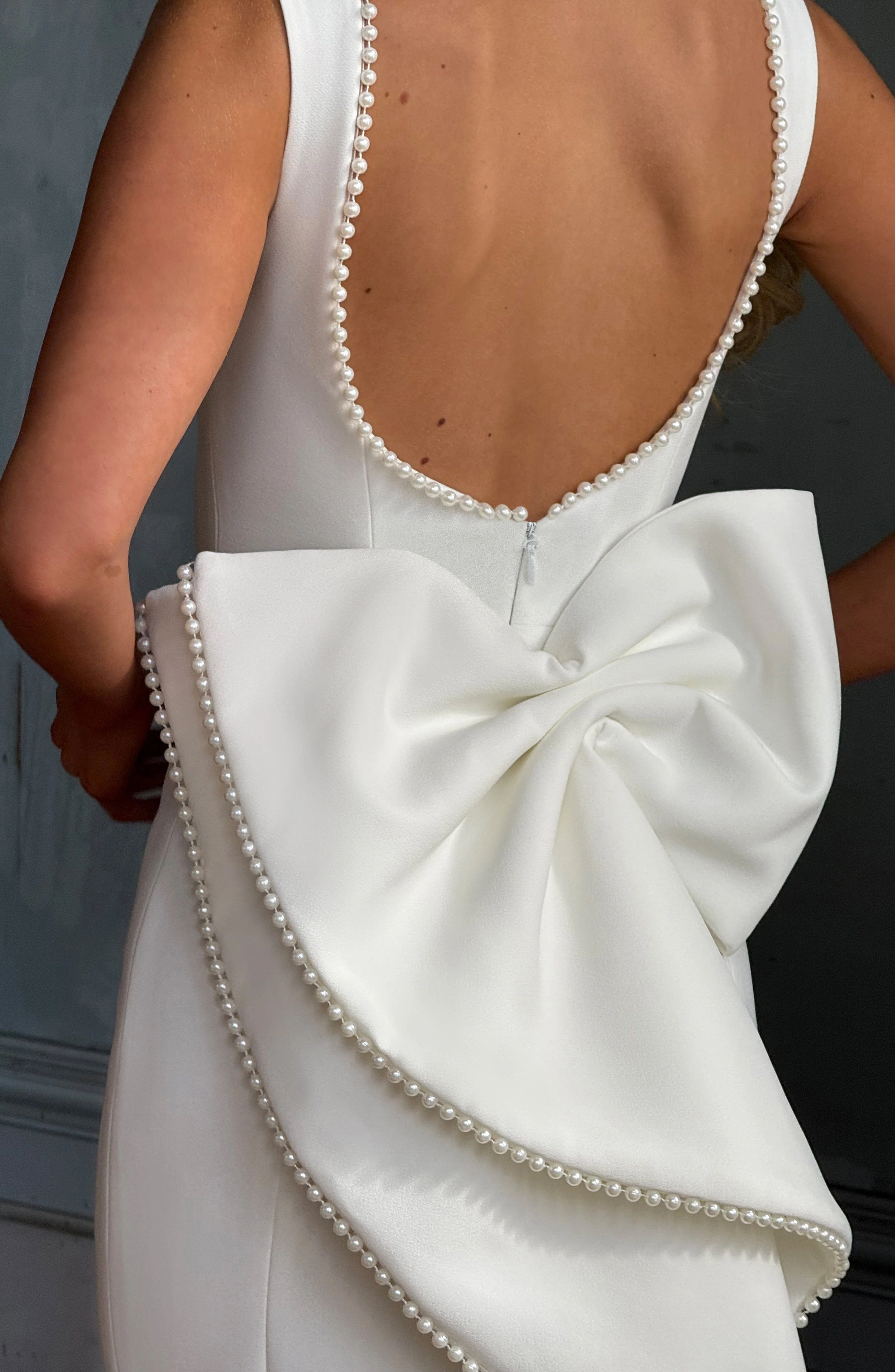 Lana Midaxi Dress - Ivory - Image 4