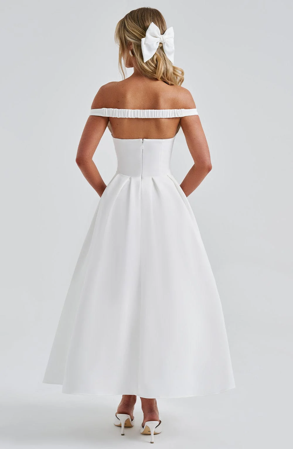 Lanetta Midi Dress - Ivory - Image 8