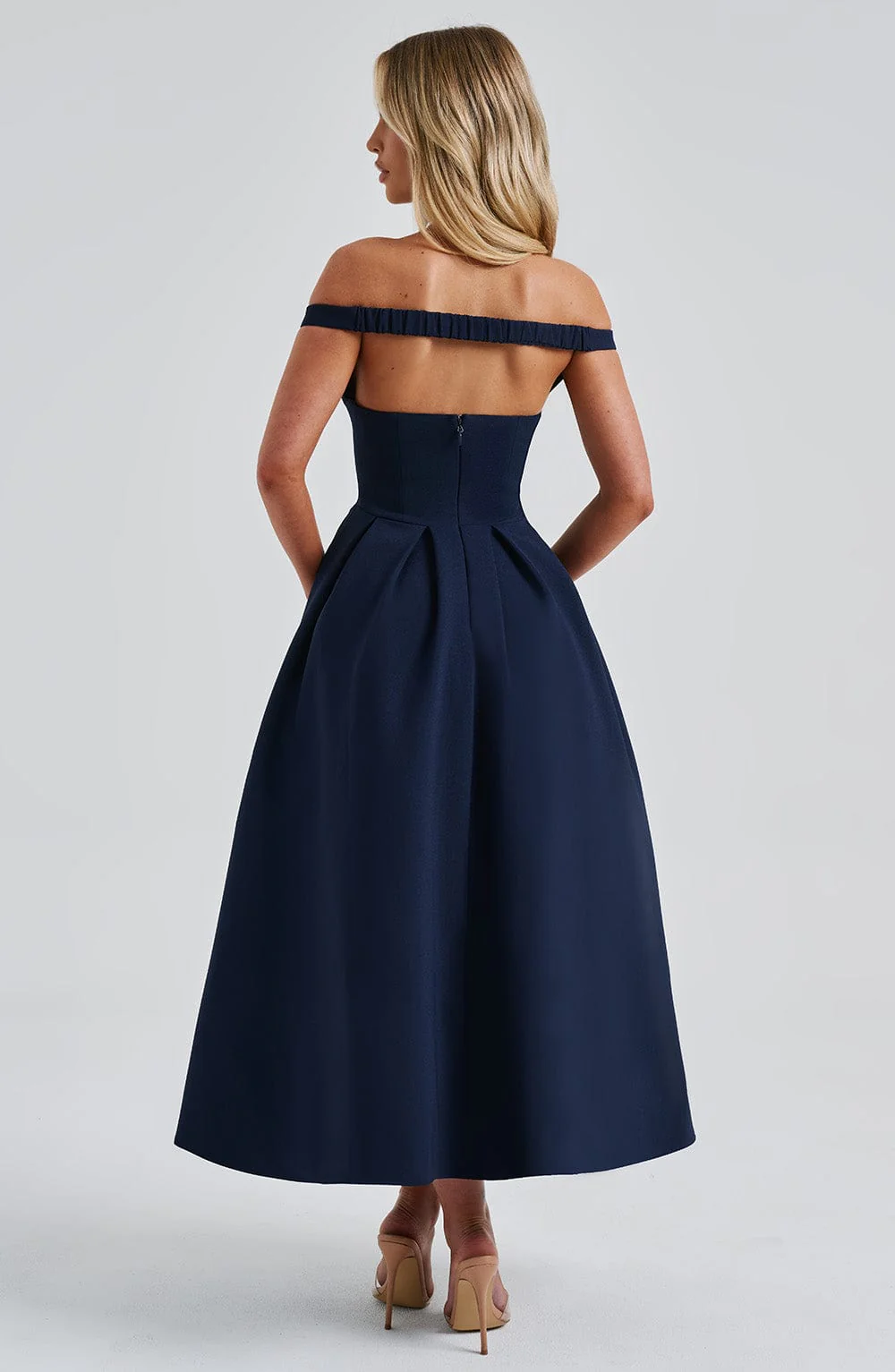 Lanetta Midi Dress - Navy - Image 10