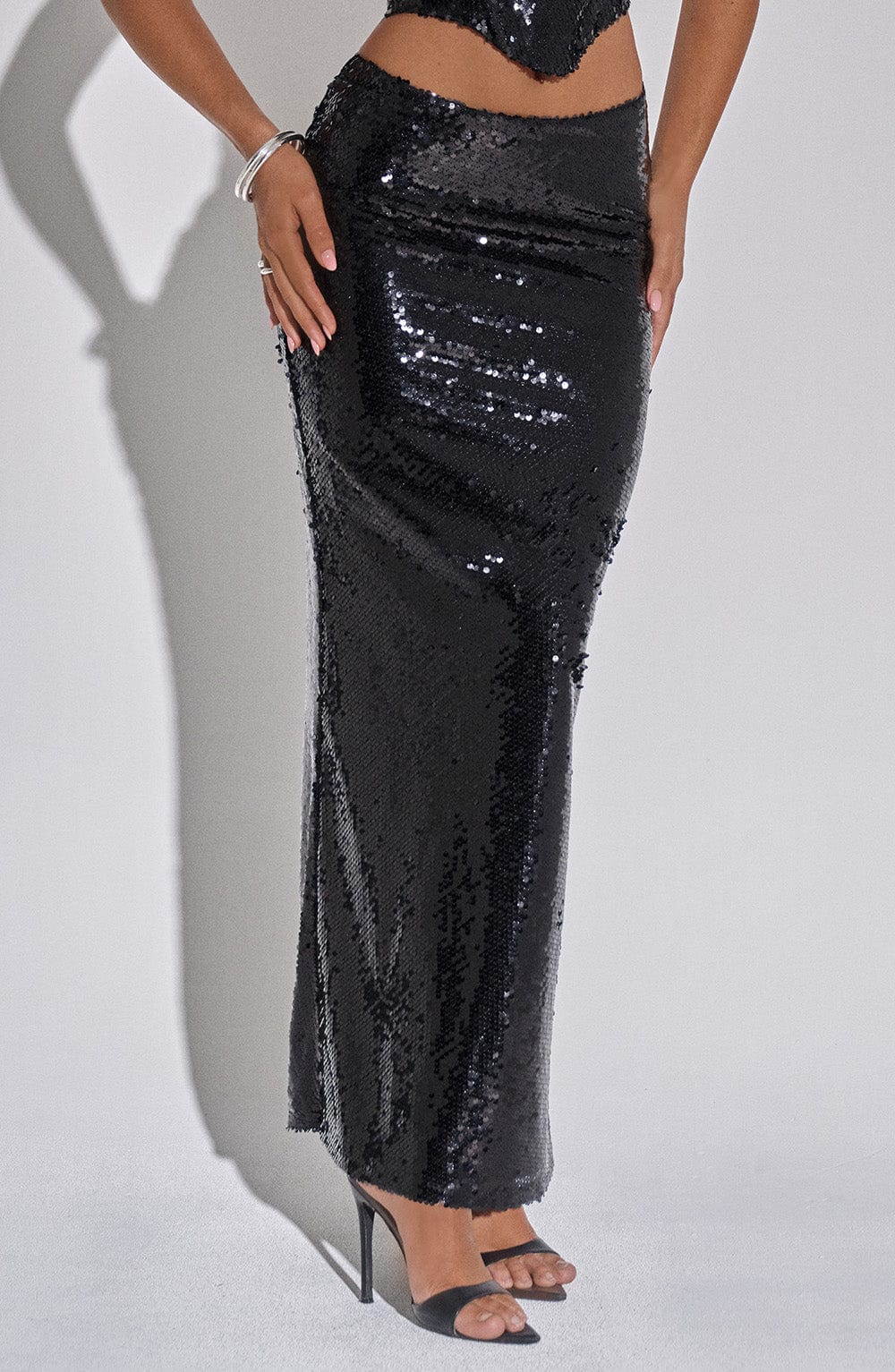 Larisa Maxi Skirt - Black - Image 10