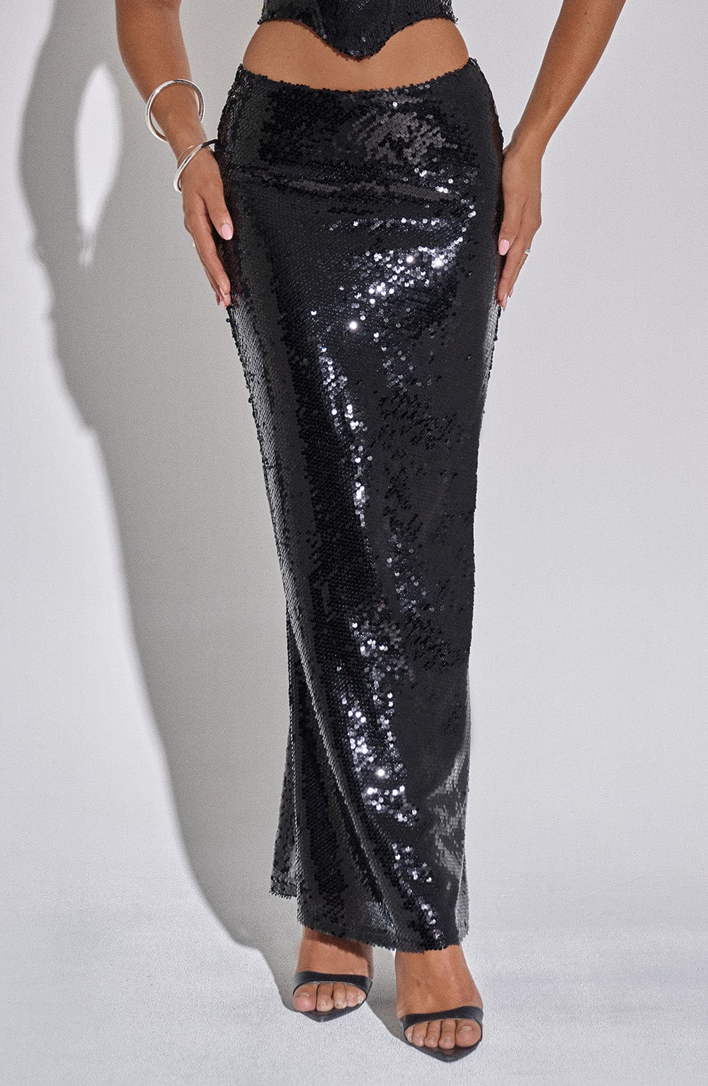 Larisa Maxi Skirt - Black - Image 4