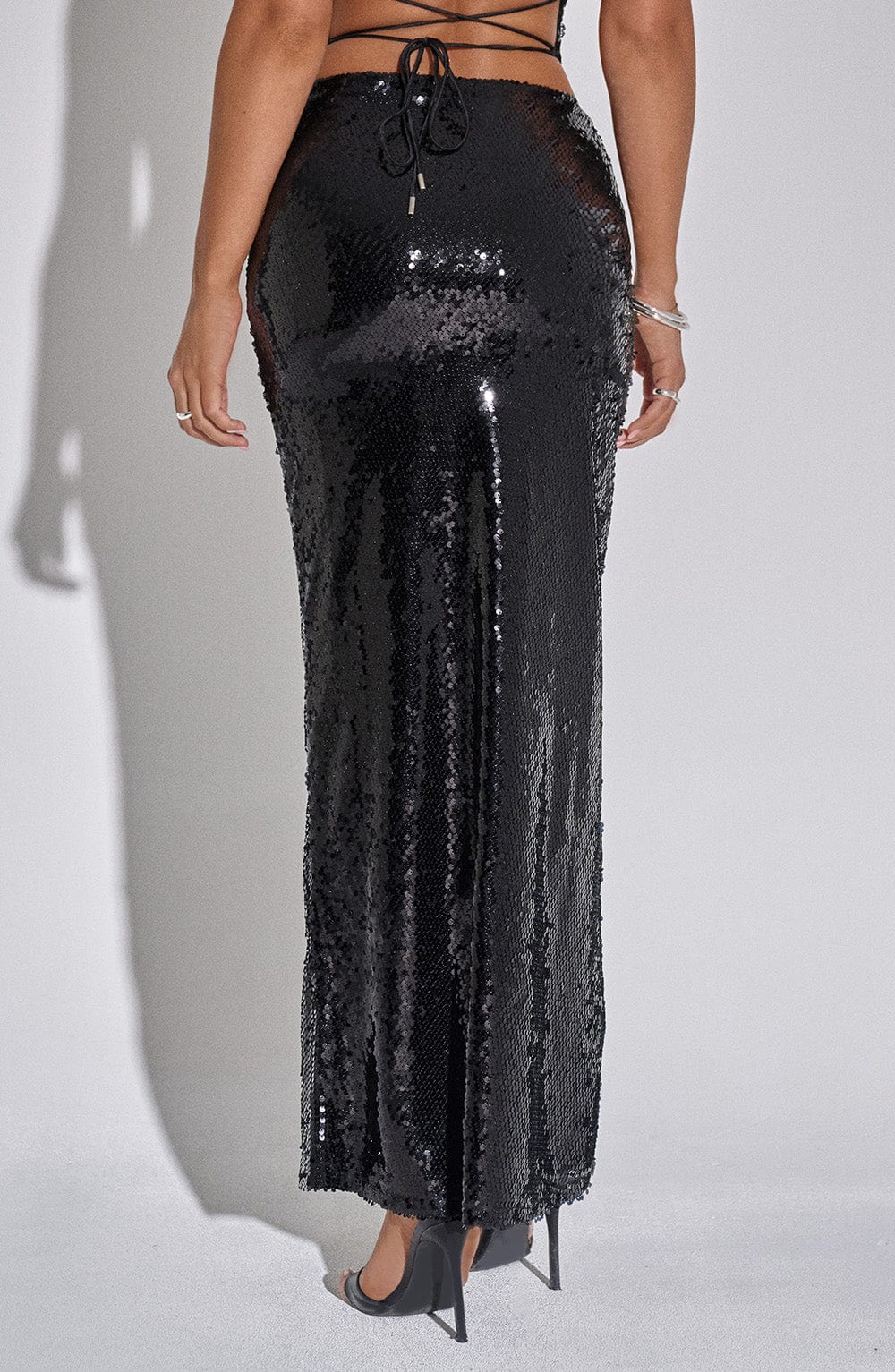 Larisa Maxi Skirt - Black - Image 6