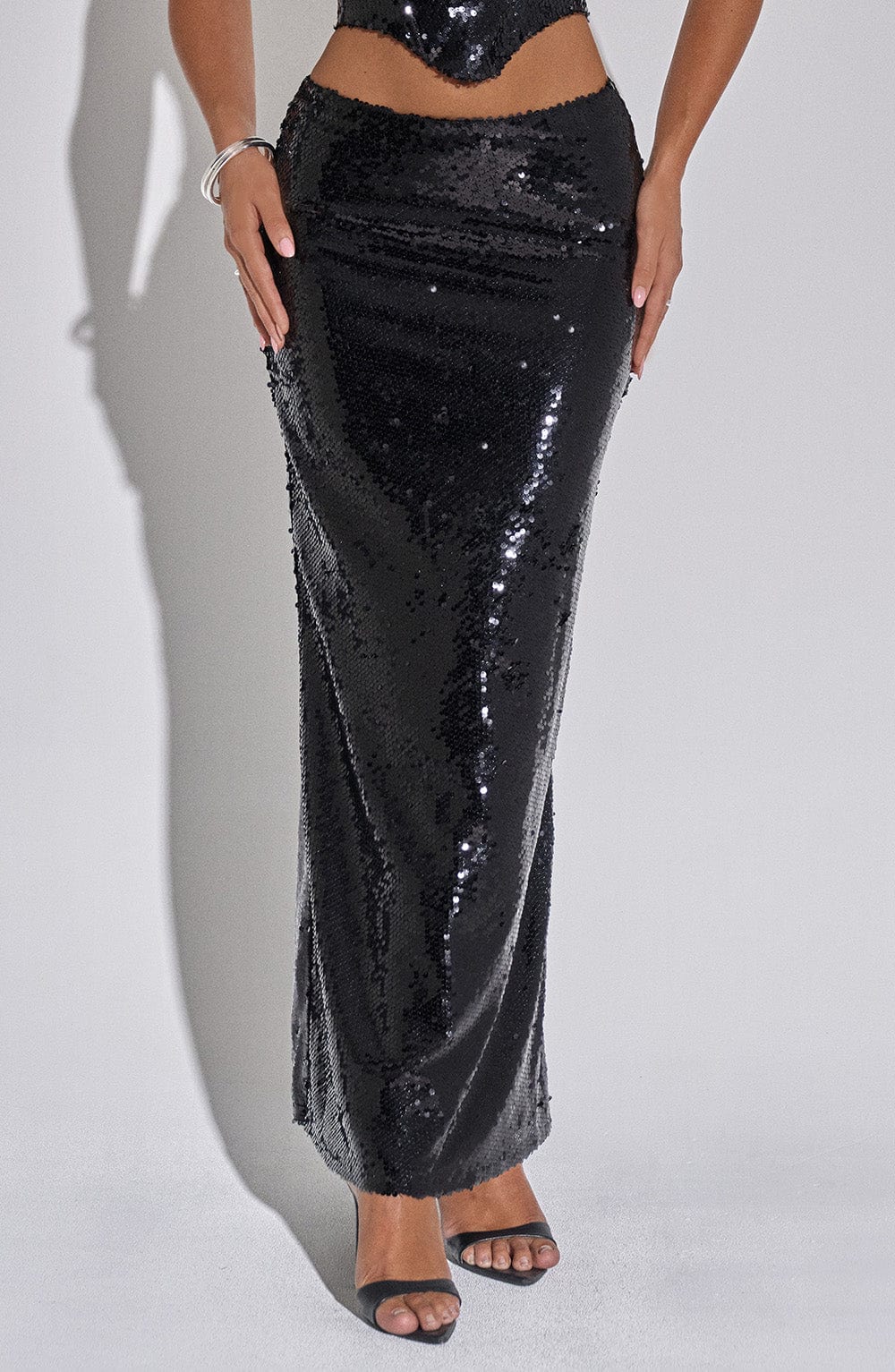 Larisa Maxi Skirt - Black - Image 9