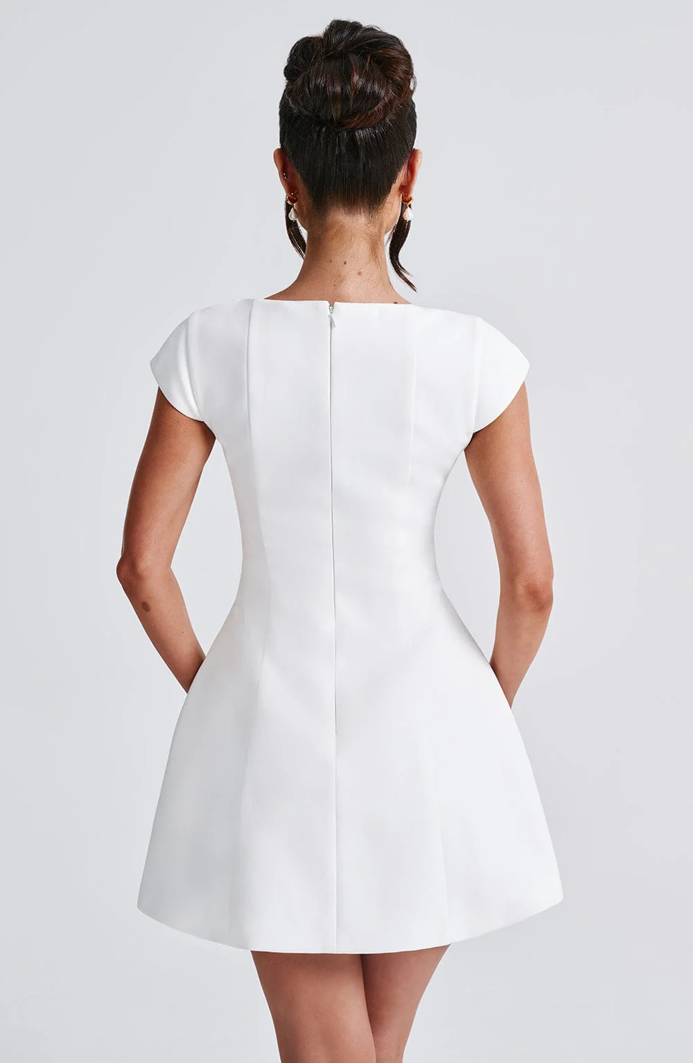 Lena Mini Dress - Ivory - Image 2