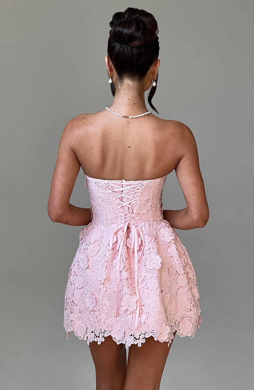 Leona Mini Dress - Blush - Image 2