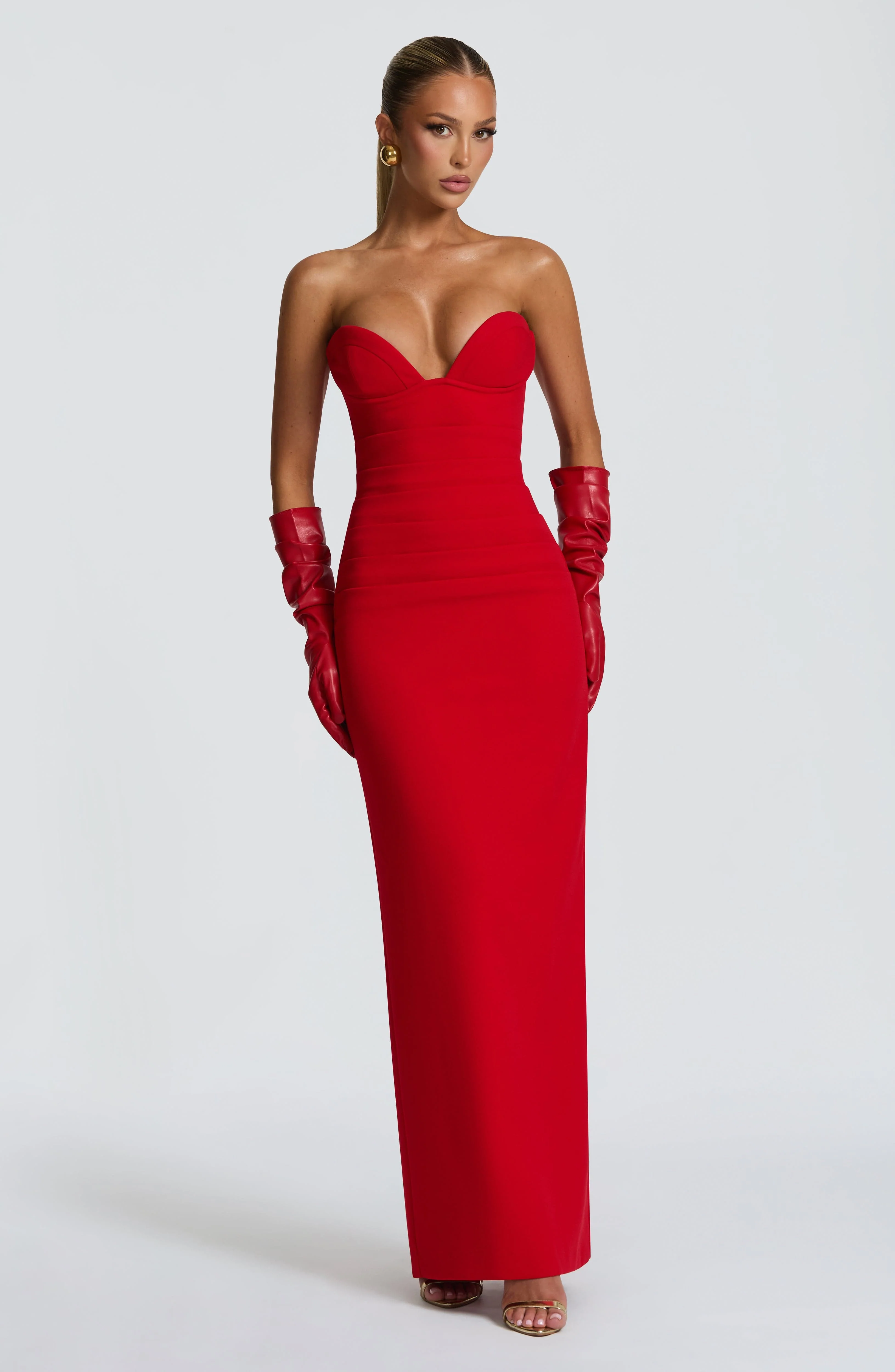 Lindsey Maxi Dress - Red - Image 2