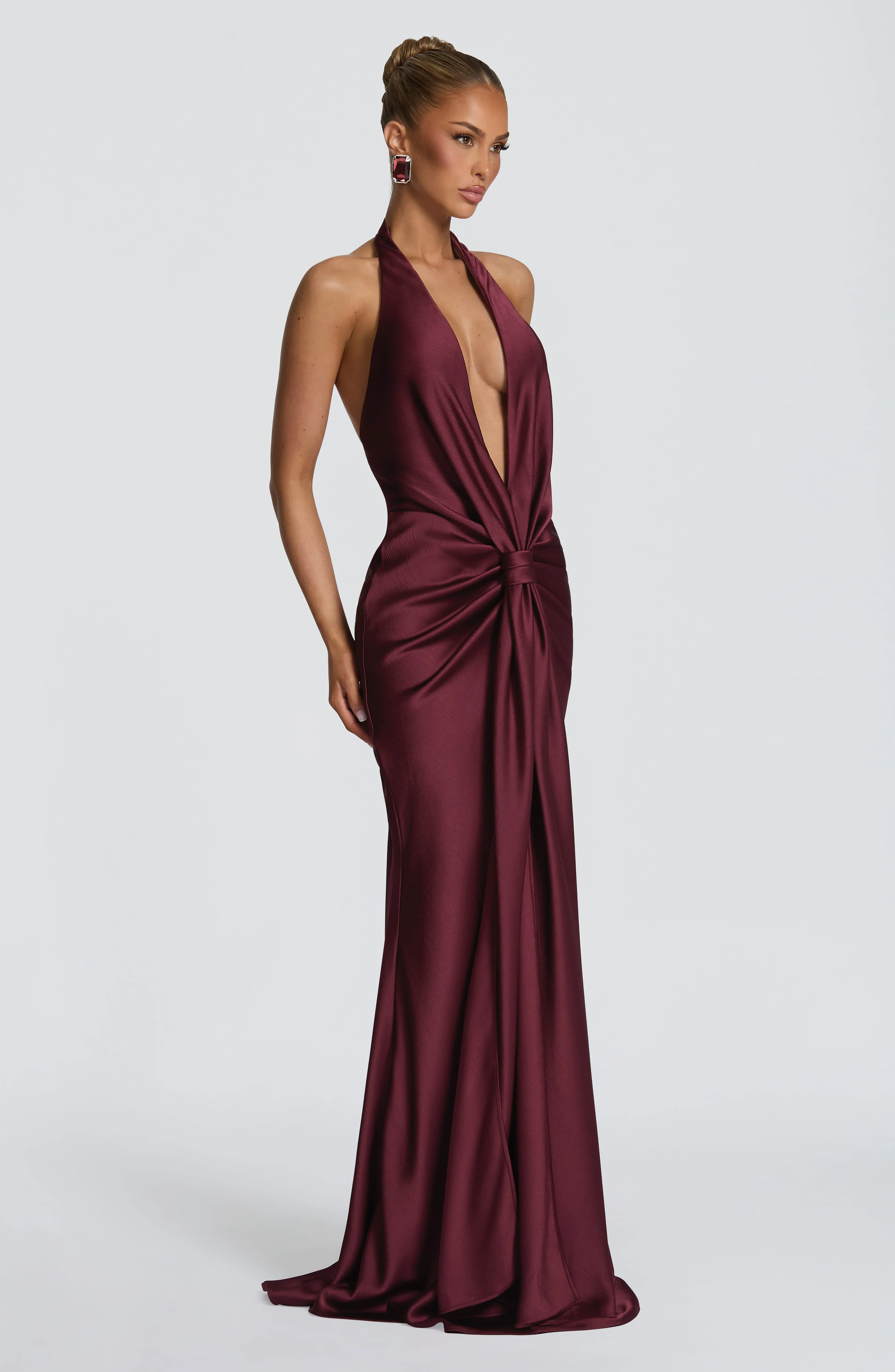 Linette Gown - Cherry Lacquer - Image 5