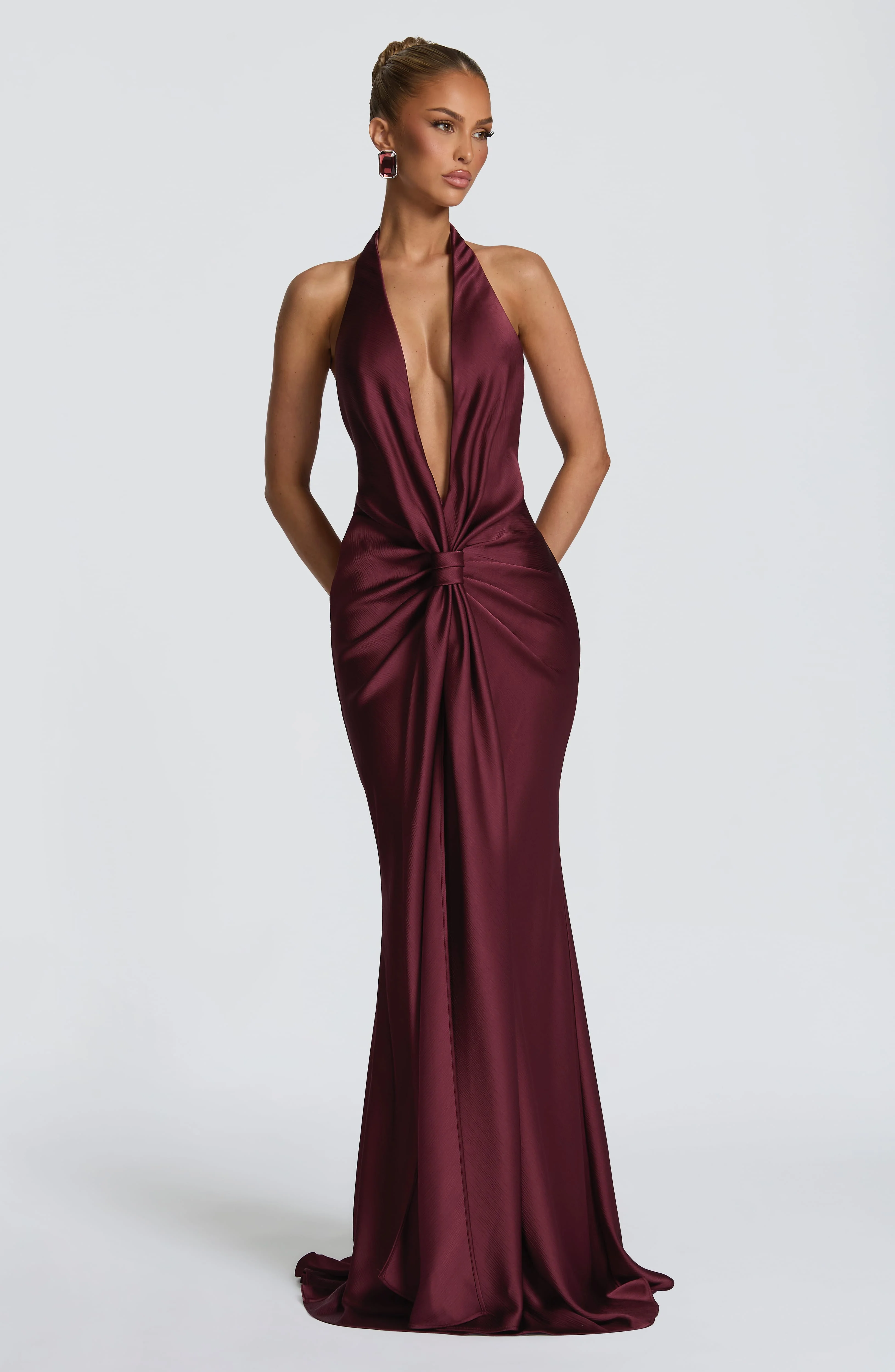 Linette Gown - Cherry Lacquer - Image 6