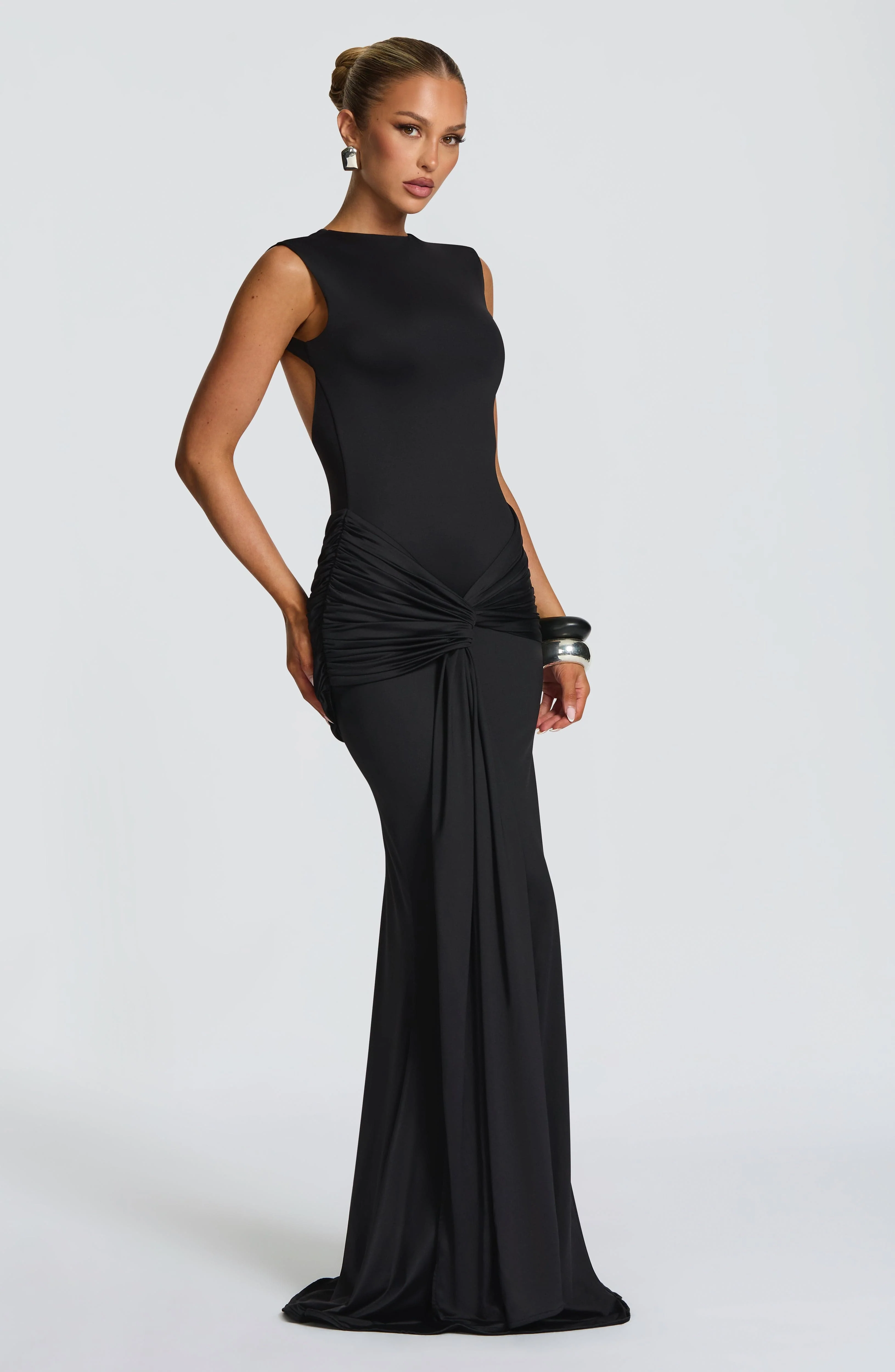 Lorenza Maxi Dress - Black - Image 3