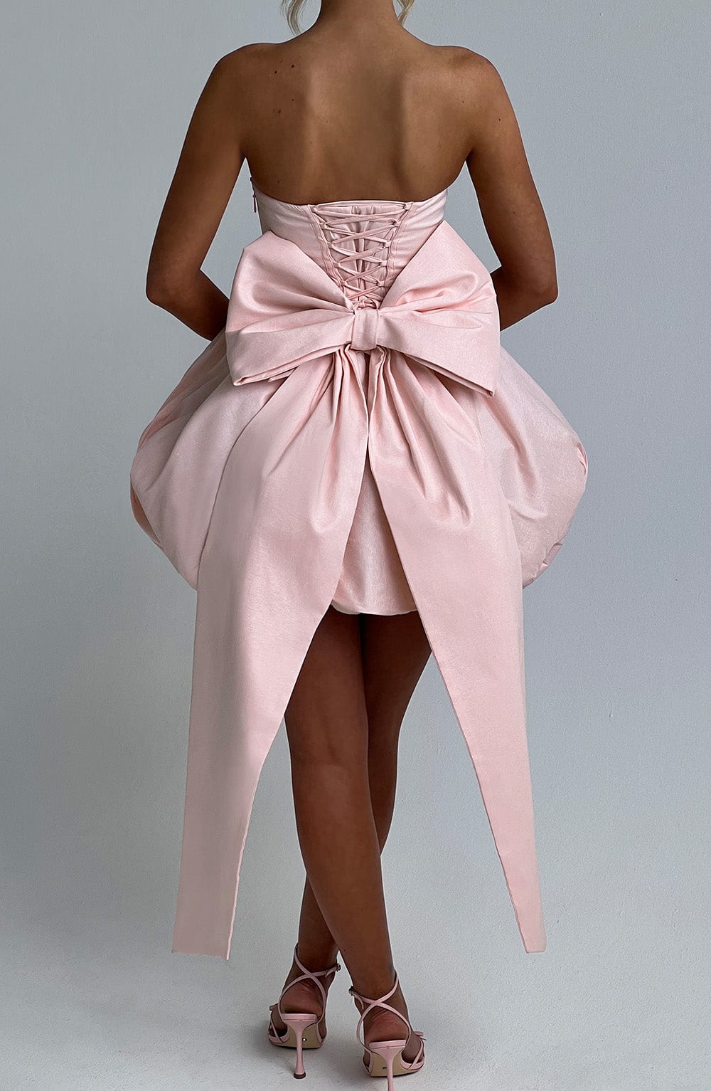 Lotus Mini Dress - Blush - Image 3