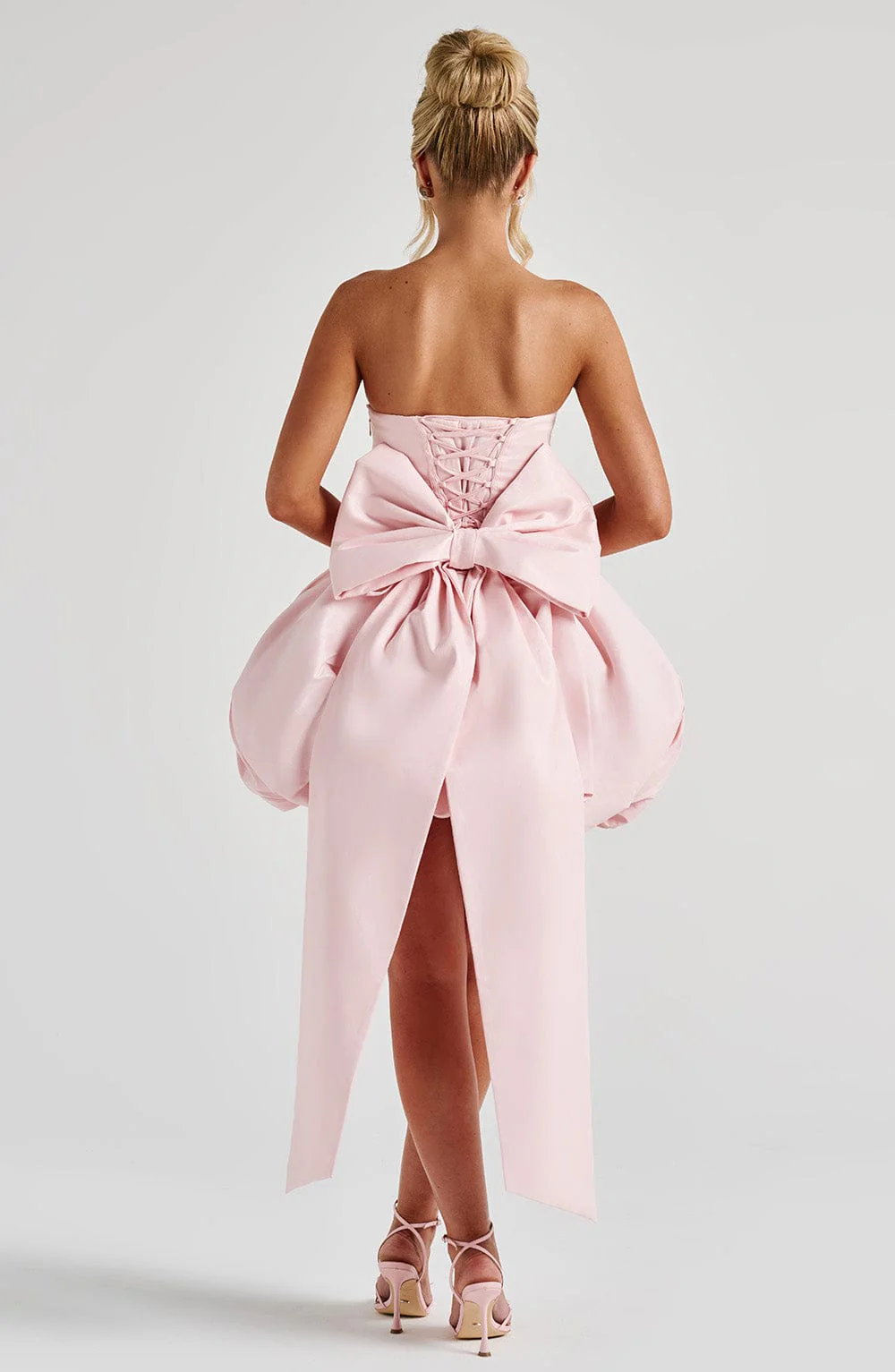 Lotus Mini Dress - Blush - Image 8