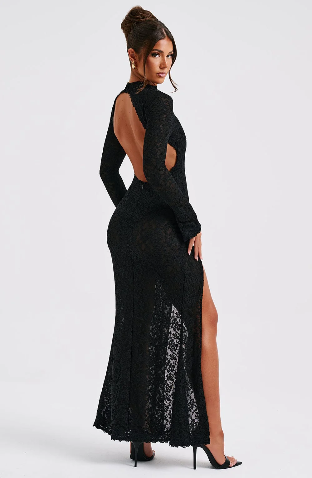 Lourdes Maxi Dress - Black - Image 10