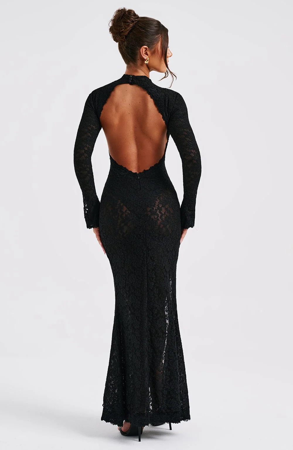 Lourdes Maxi Dress - Black - Image 3