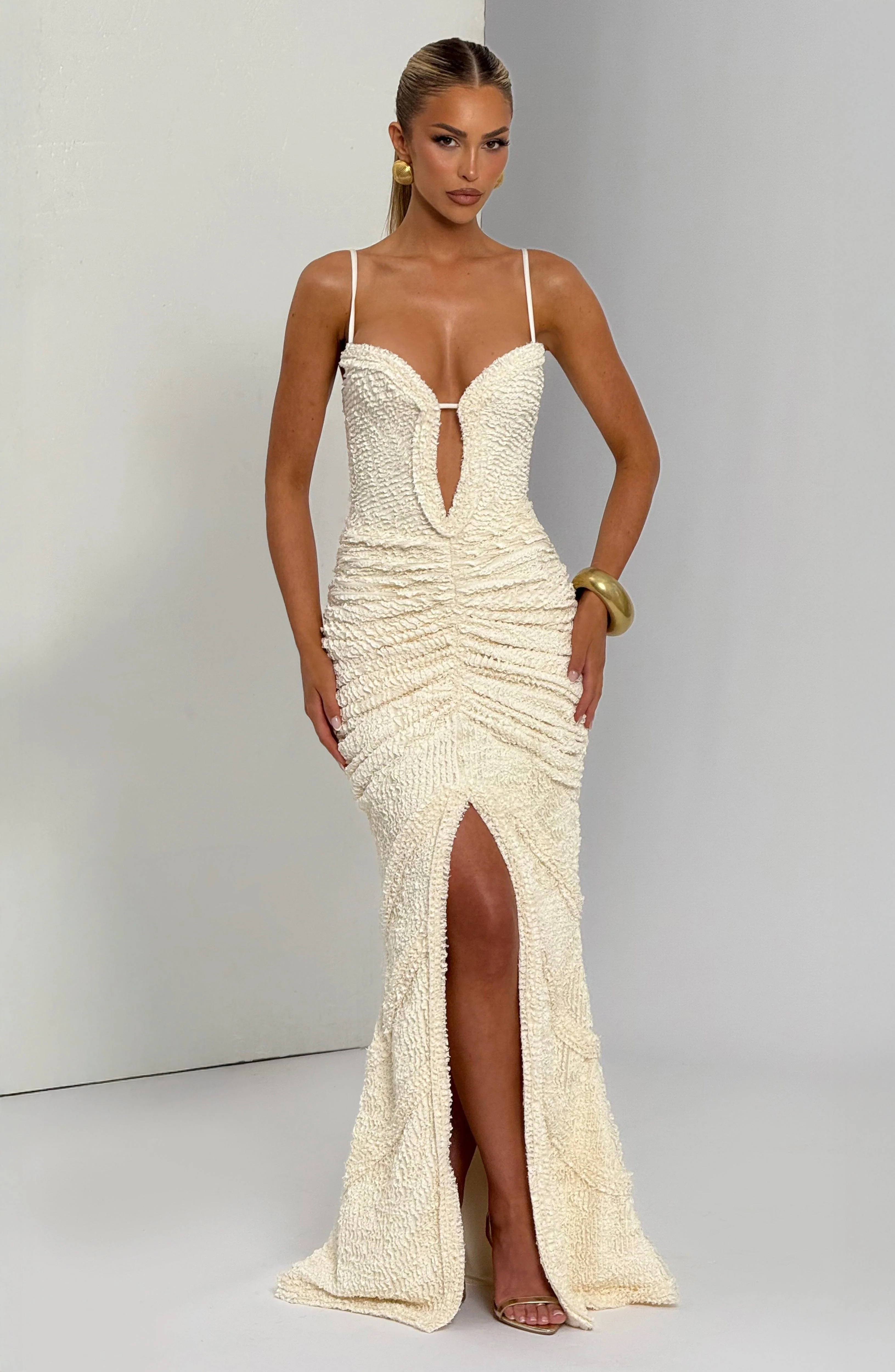Lysandra Maxi Dress - Ivory - Image 2