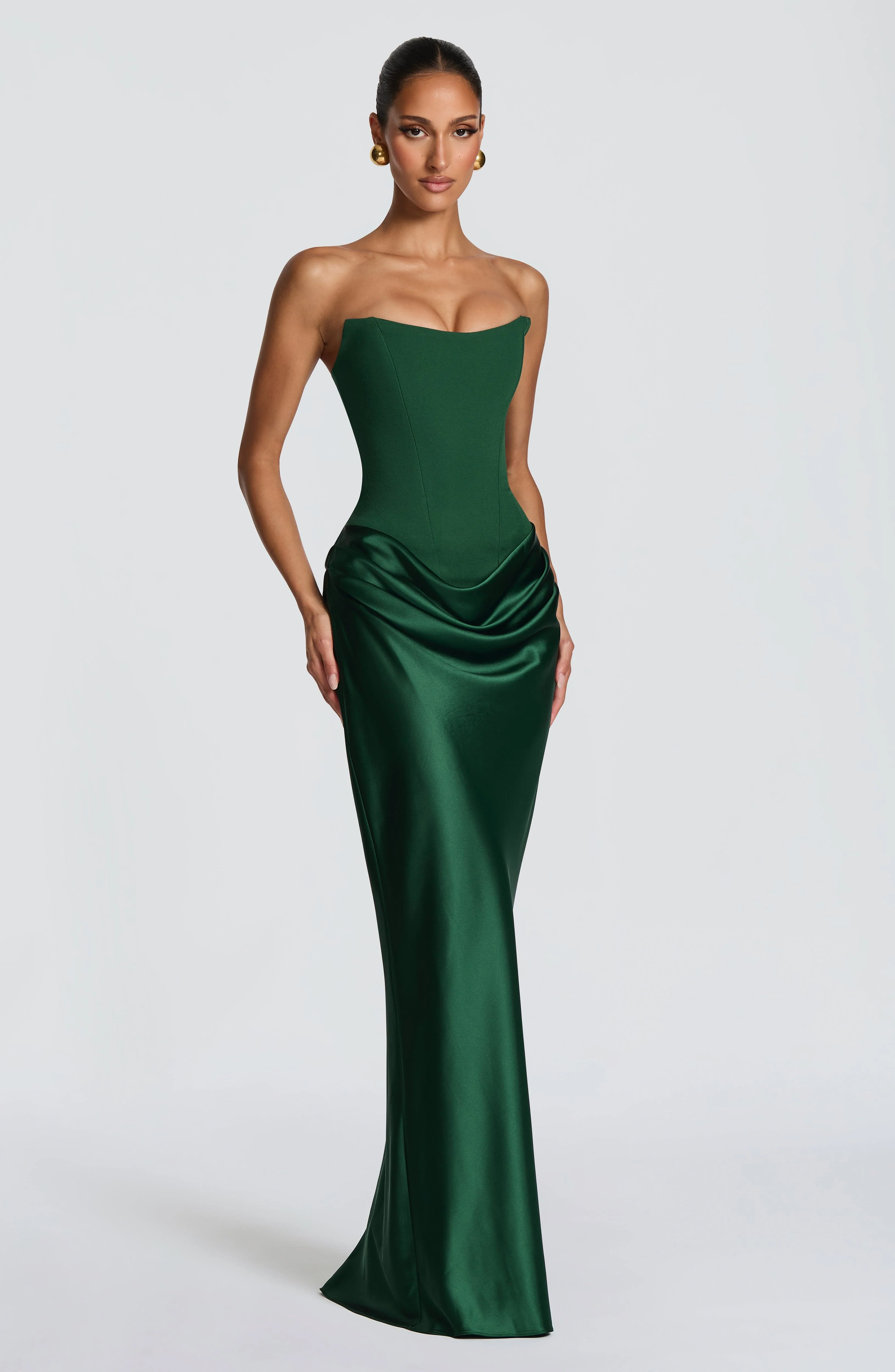 Maggie Maxi Dress - Emerald - Image 5