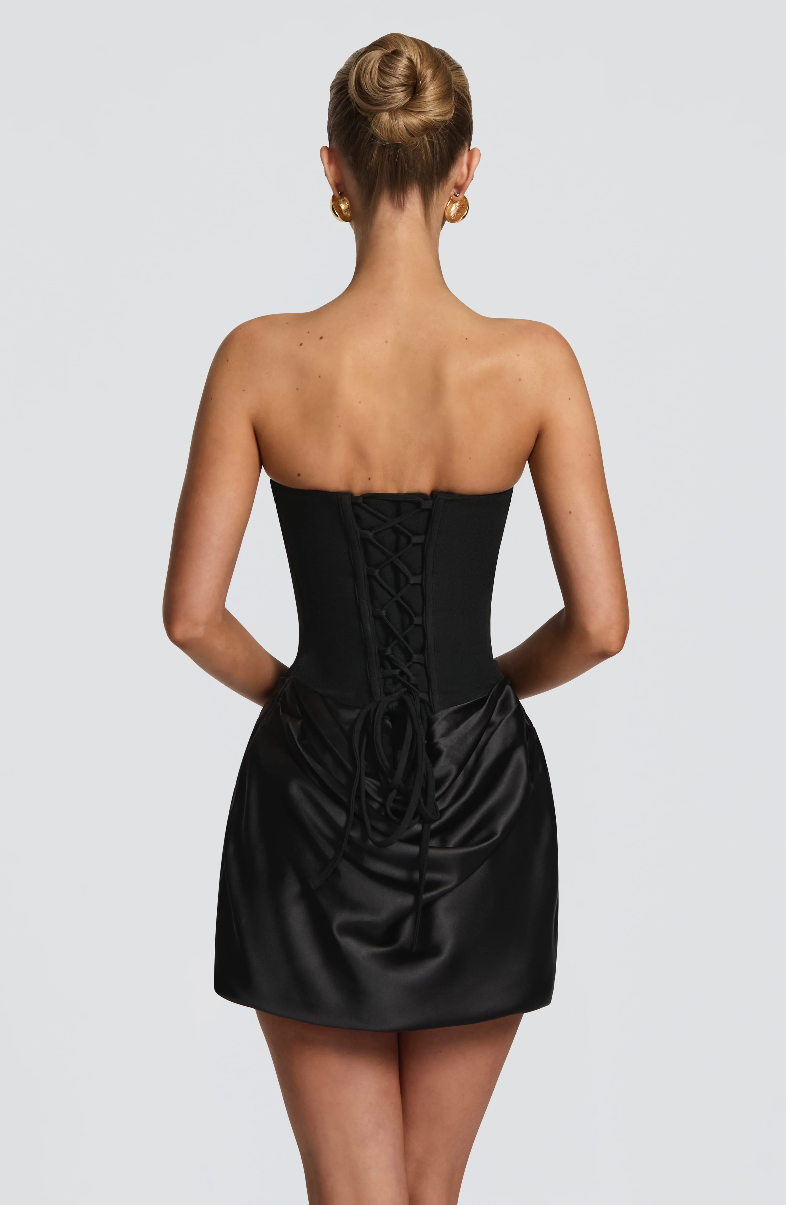 Maggie Mini Dress - Black - Image 4