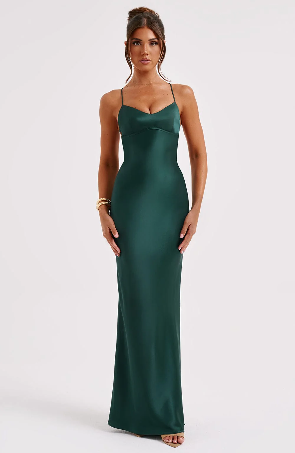 Malika Maxi Dress - Emerald - Image 5