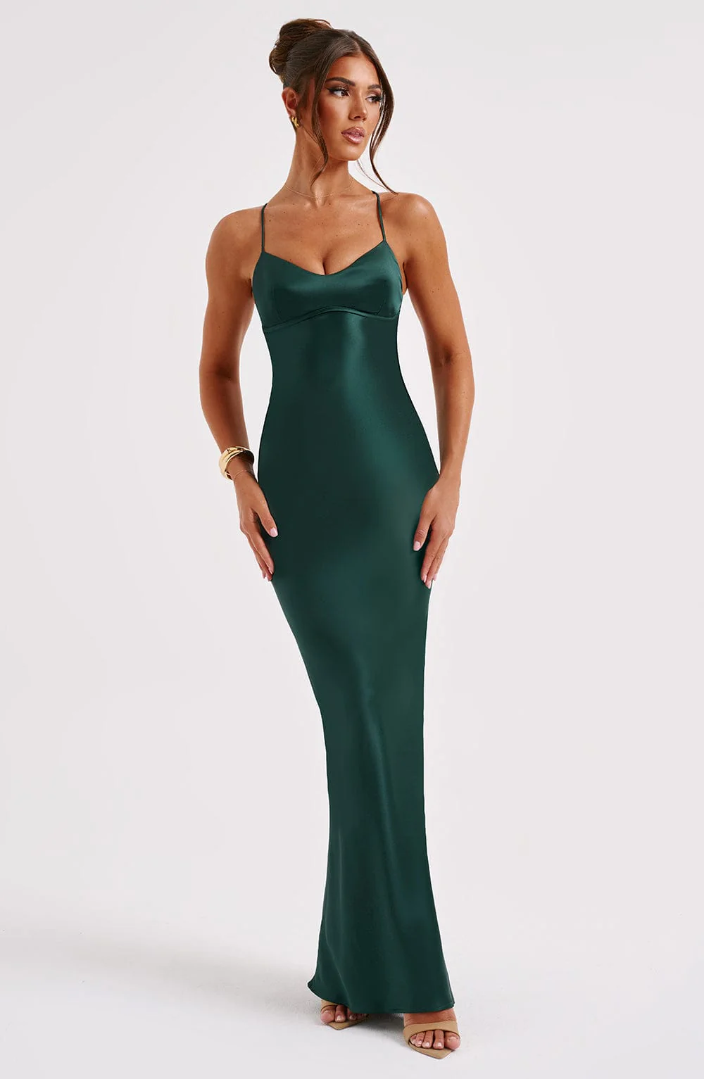 Malika Maxi Dress - Emerald - Image 6