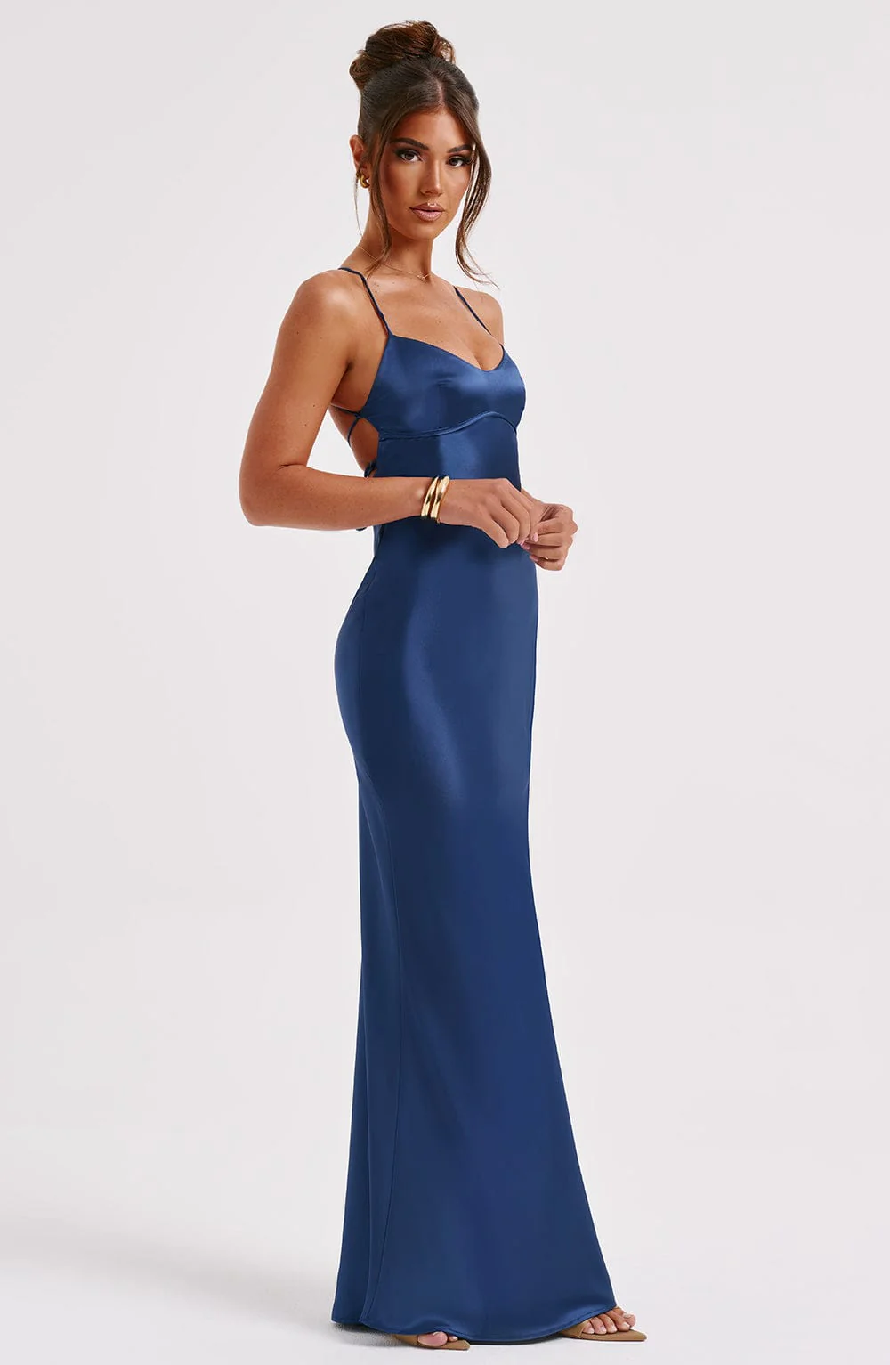 Malika Maxi Dress - Navy - Image 4