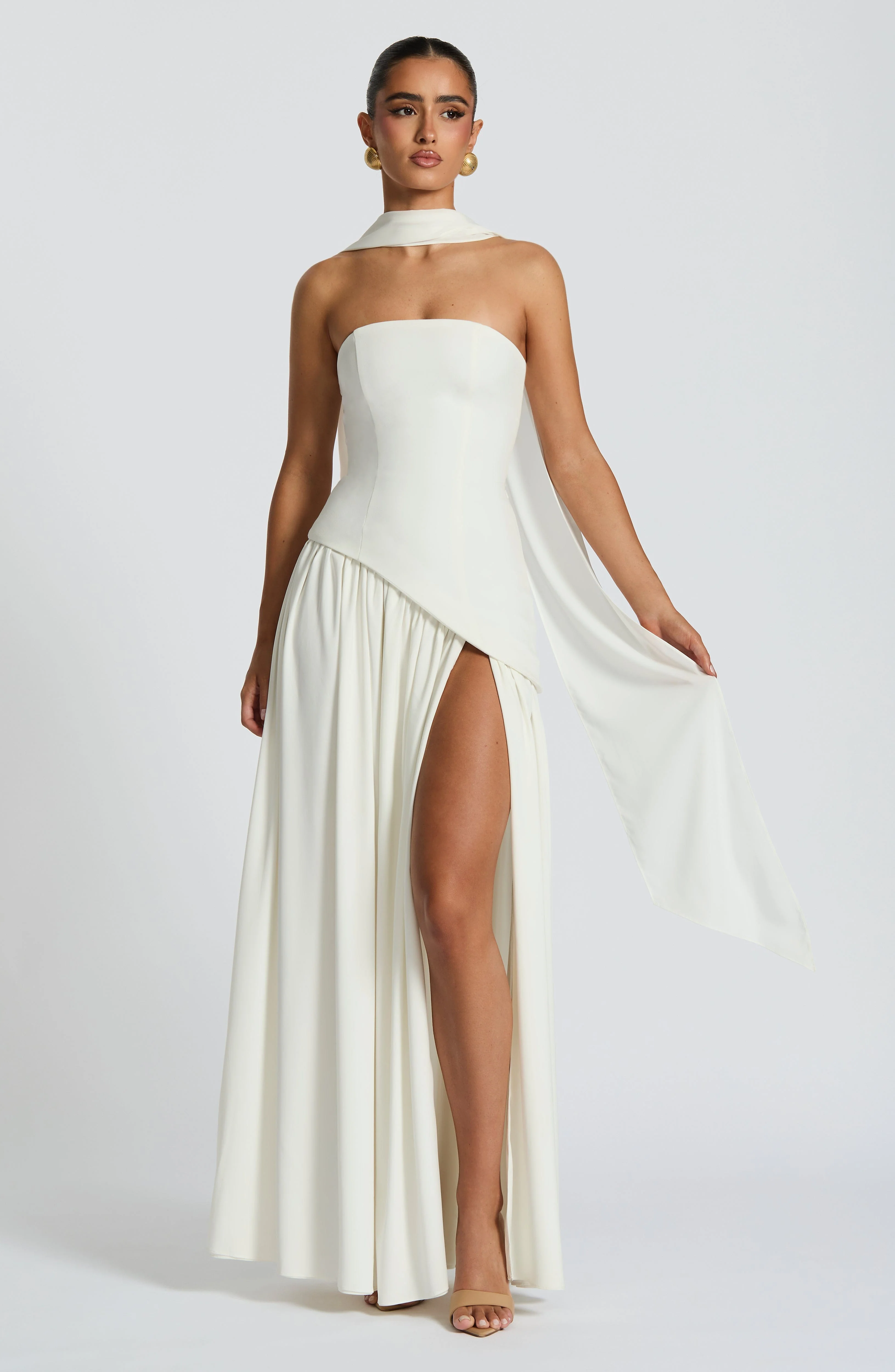 Maliyah Maxi Dress - Ivory - Image 6