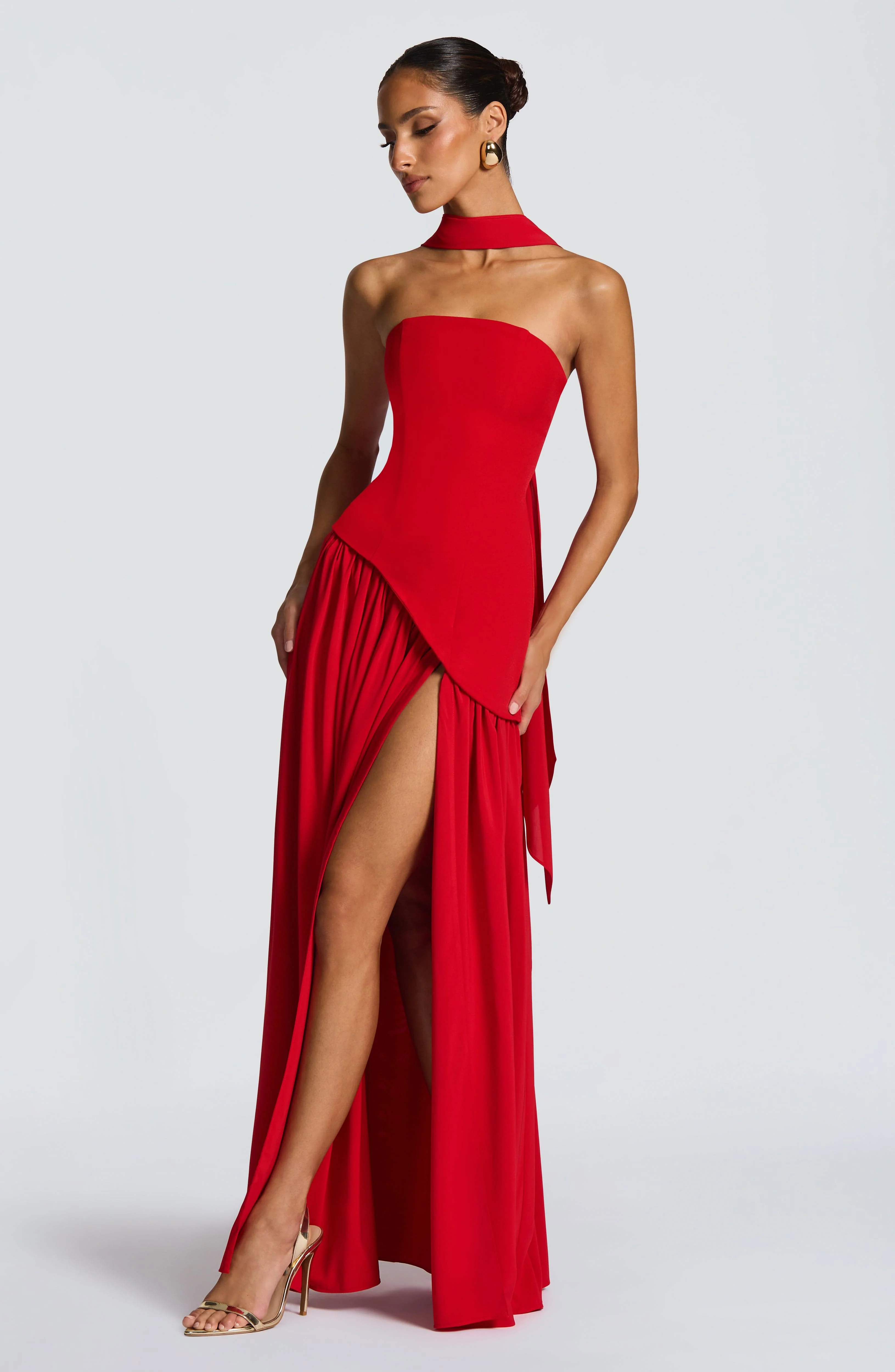 Maliyah Maxi Dress - Red - Image 4