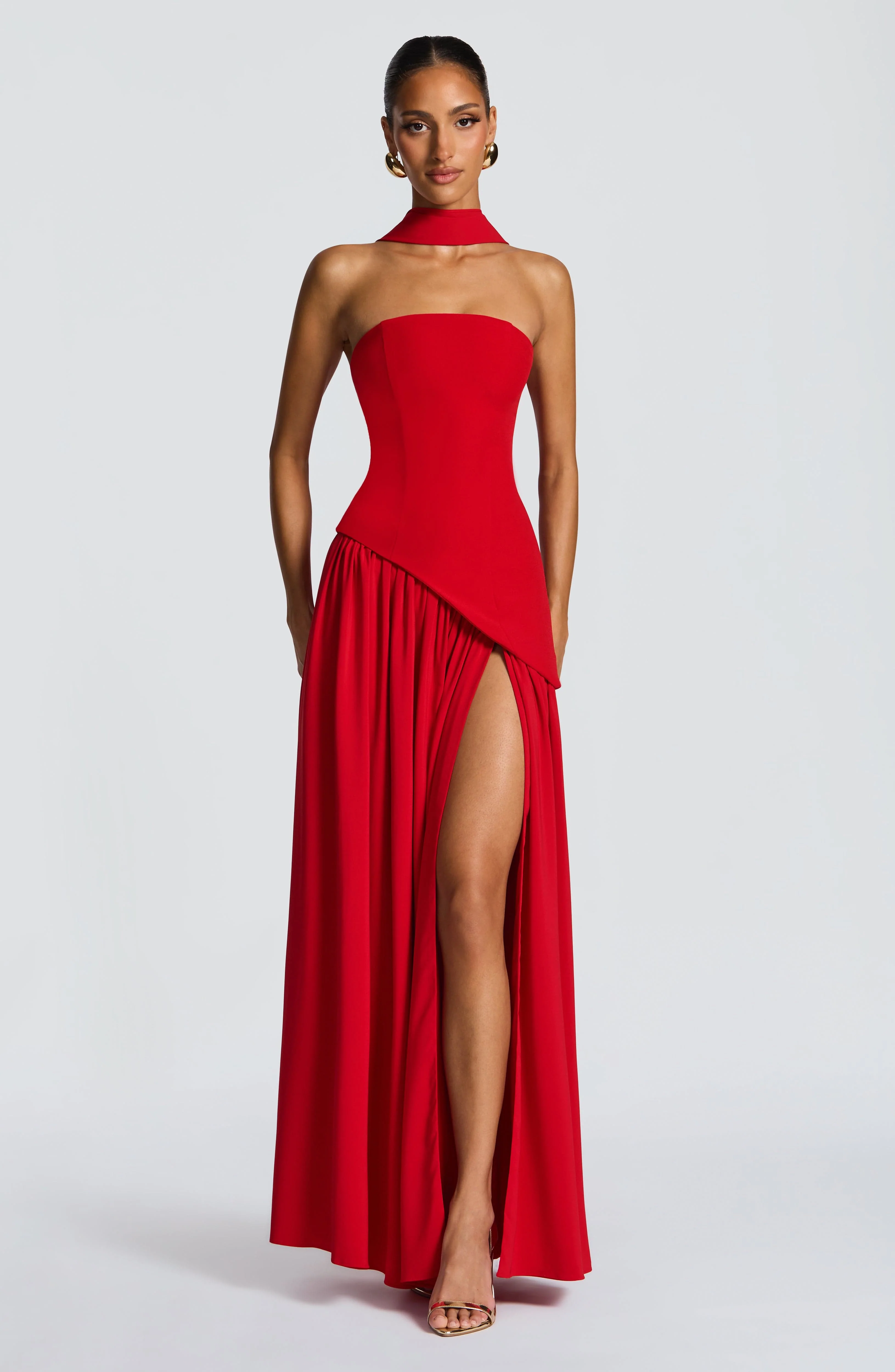 Maliyah Maxi Dress - Red - Image 8