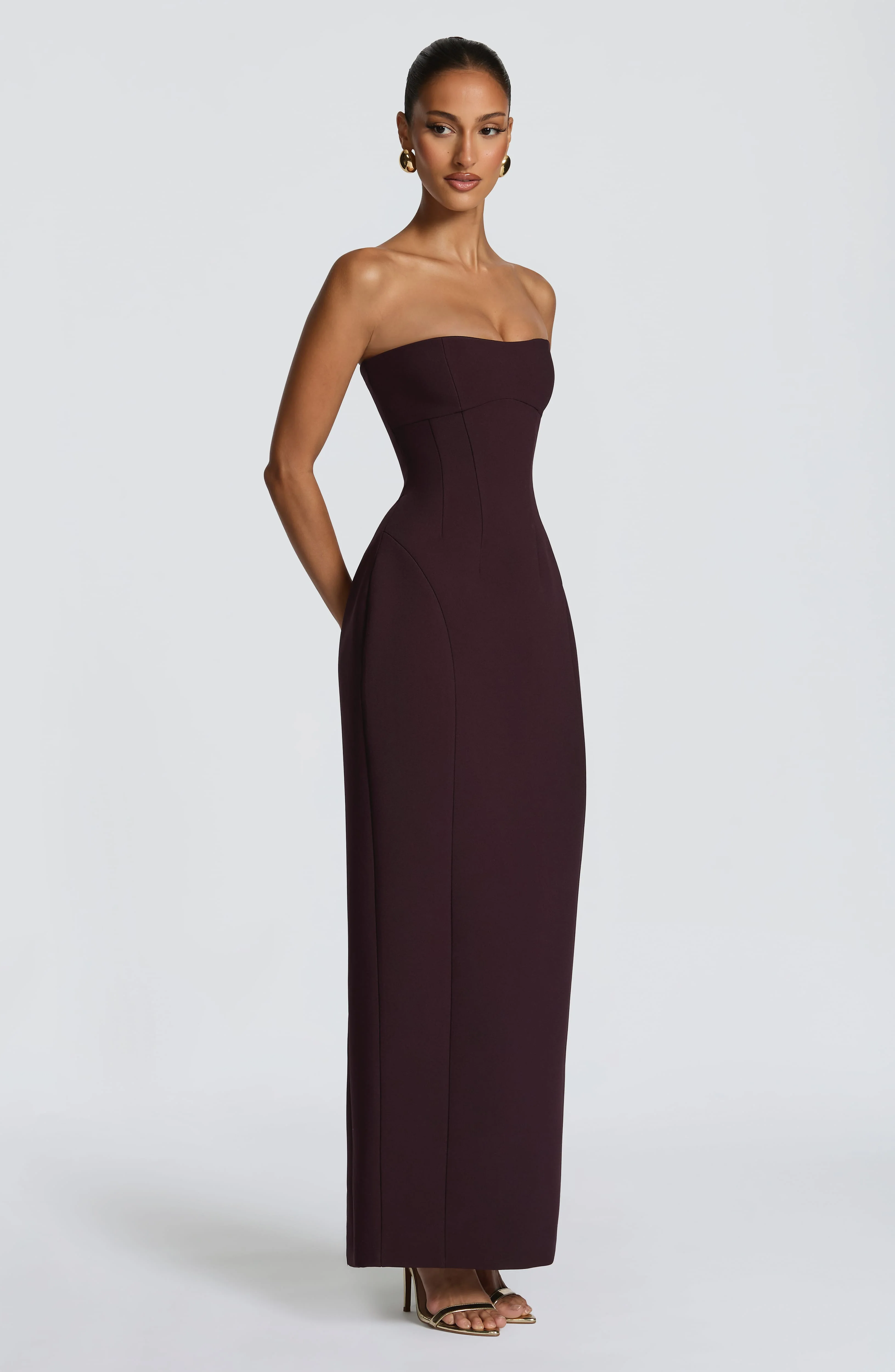 Manon Maxi Dress - Plum - Image 6