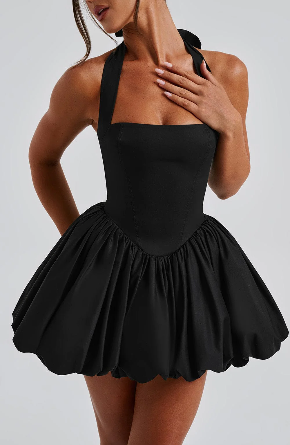 Maricia Mini Dress - Black - Image 9