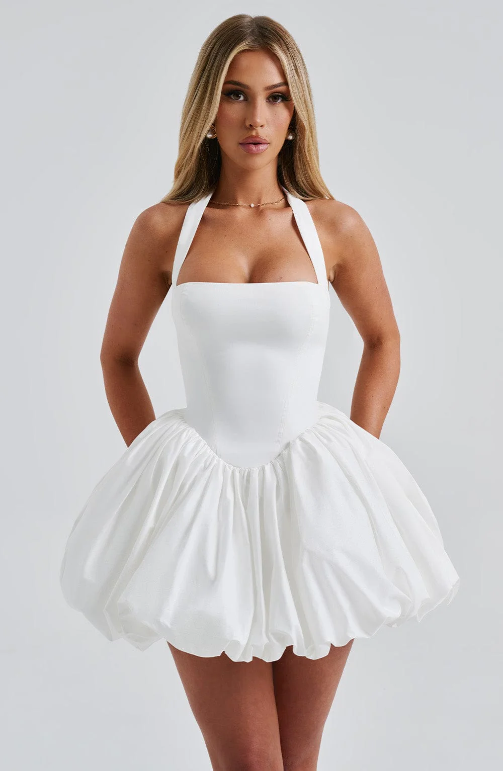 Maricia Mini Dress - Ivory - Image 10