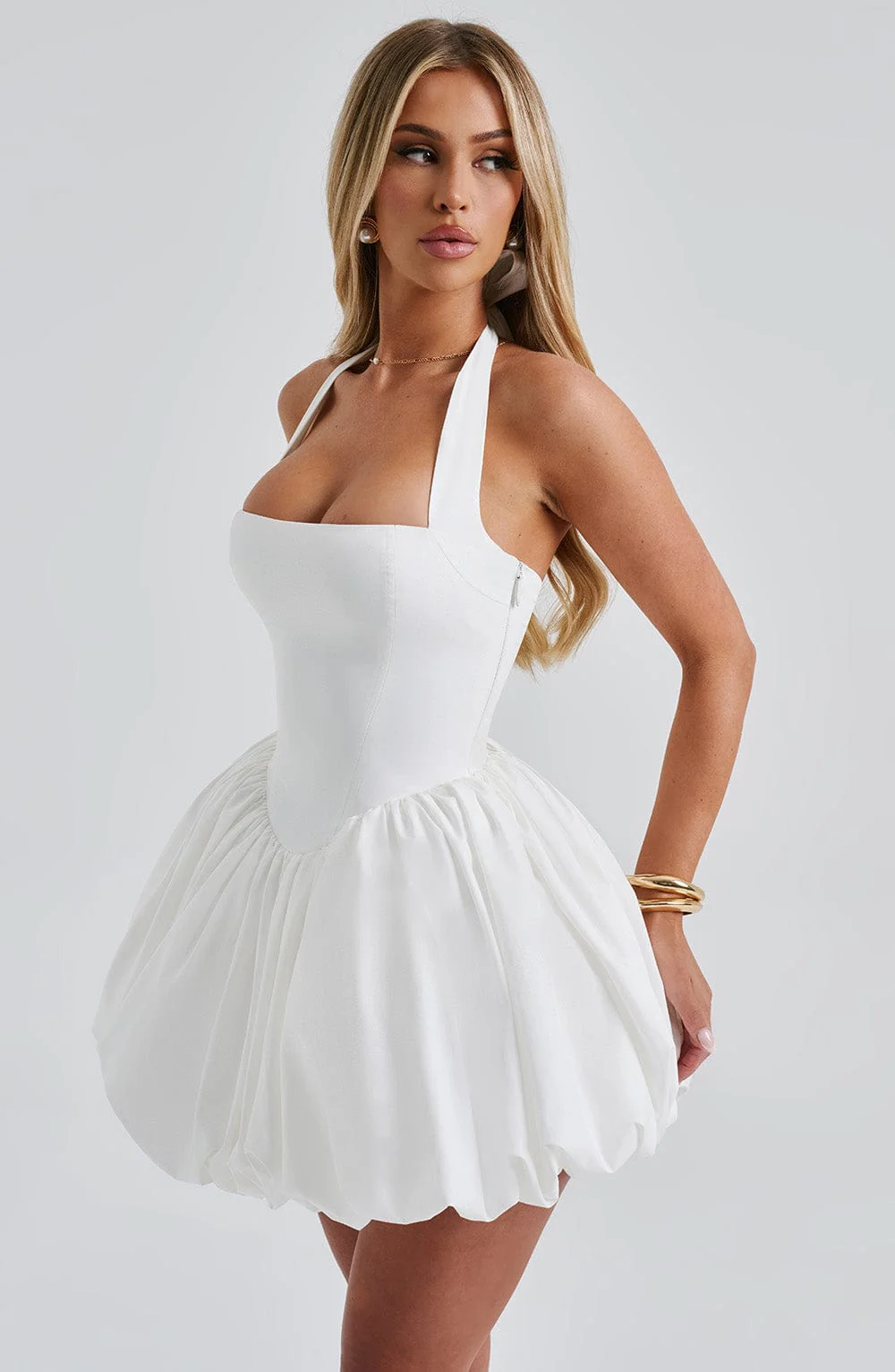 Maricia Mini Dress - Ivory - Image 7
