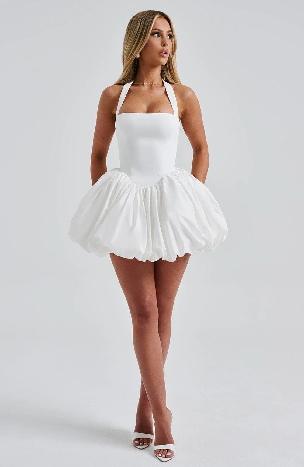 Maricia Mini Dress - Ivory - Image 9