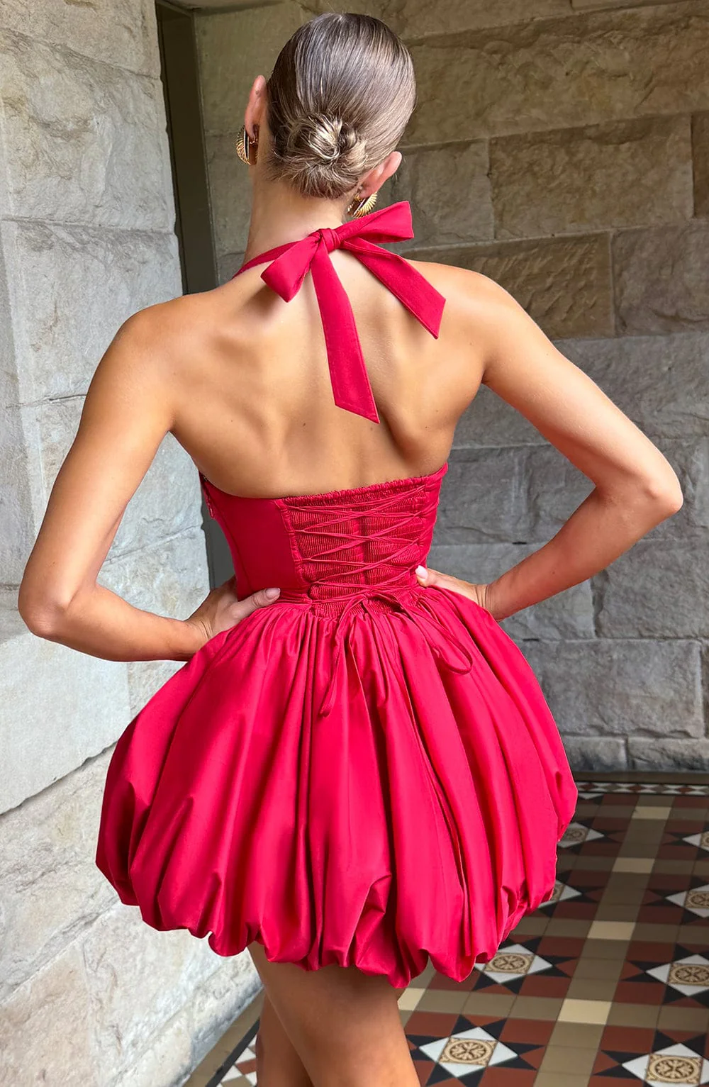 Maricia Mini Dress - Red - Image 2