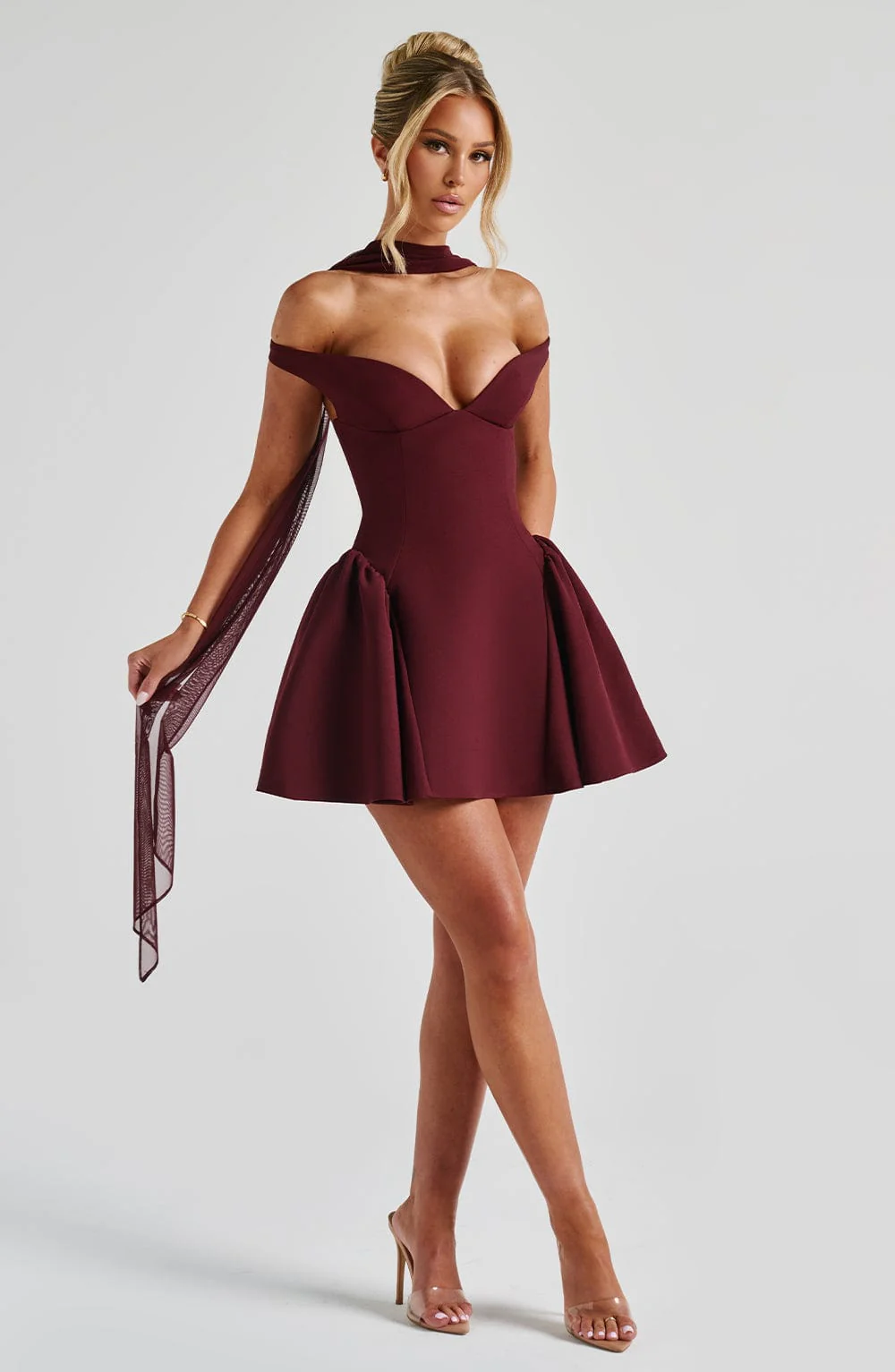 Marla Mini Dress - Cherry Lacquer - Image 14