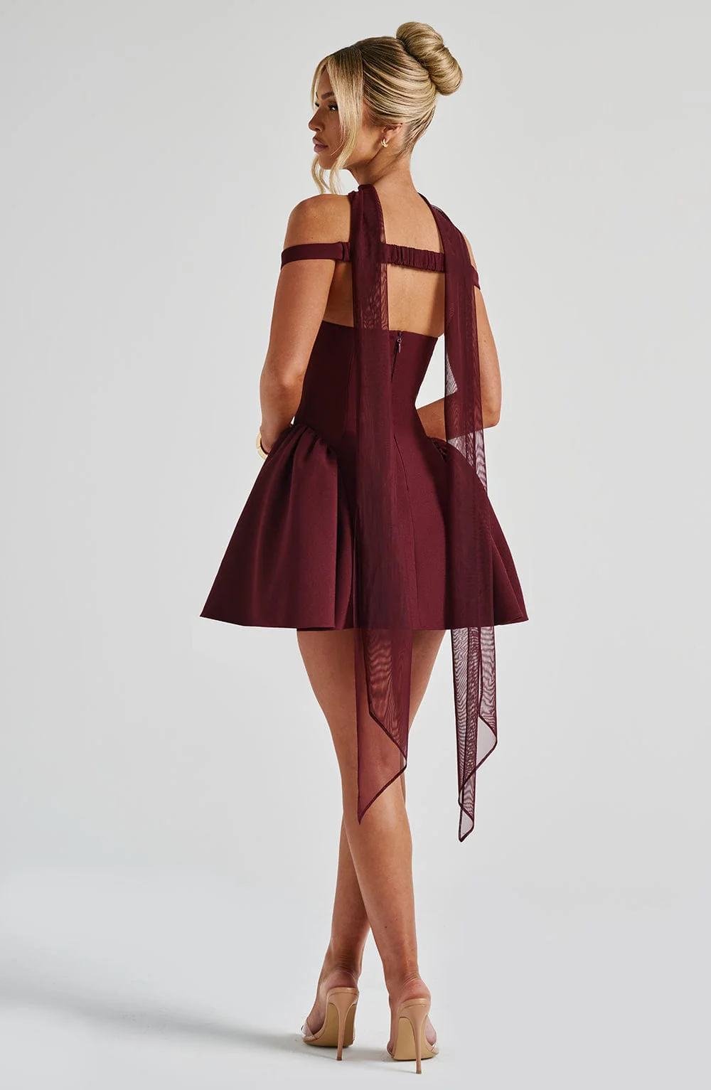 Marla Mini Dress - Cherry Lacquer - Image 17