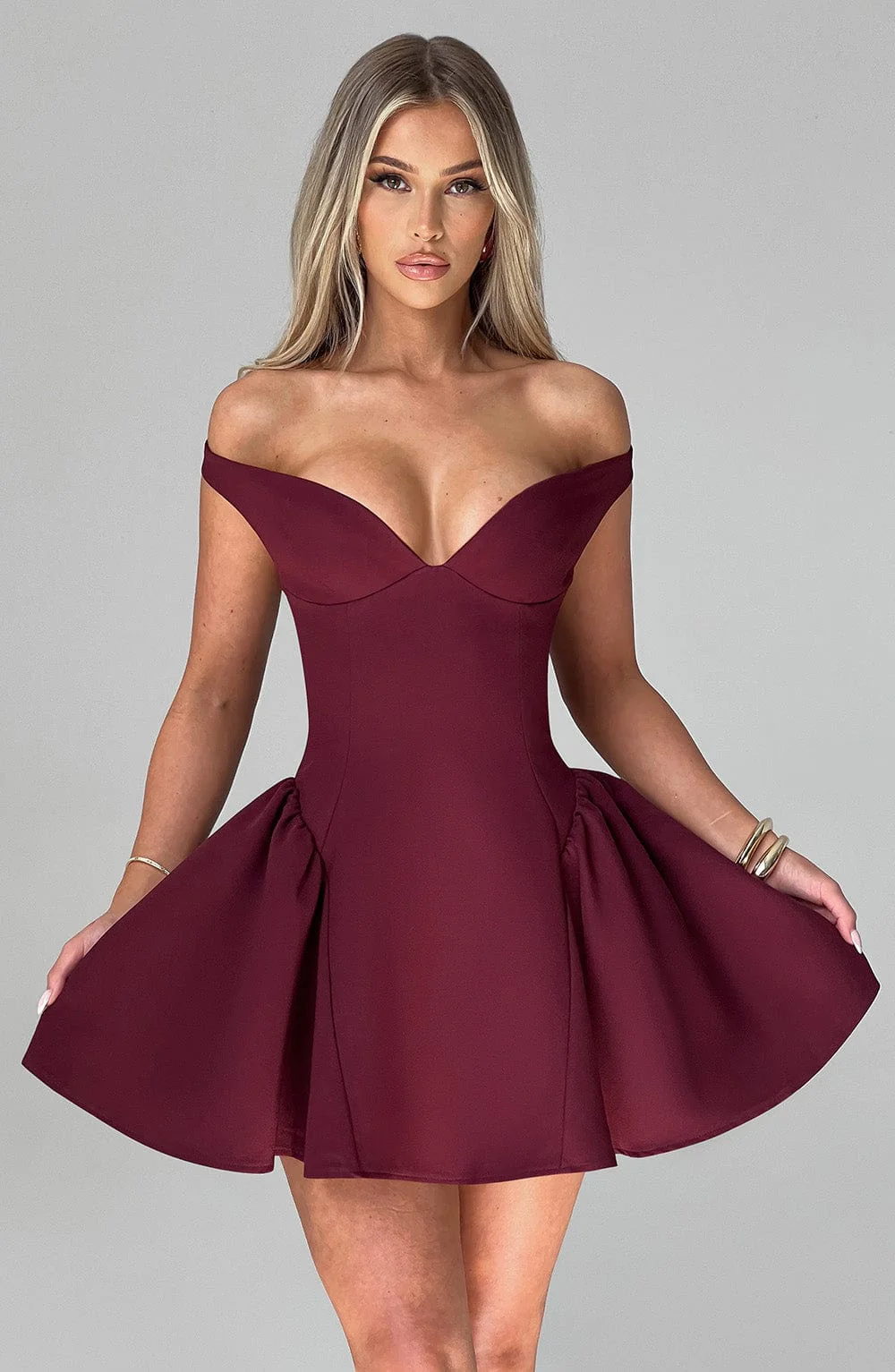 Marla Mini Dress - Cherry Lacquer - Image 6