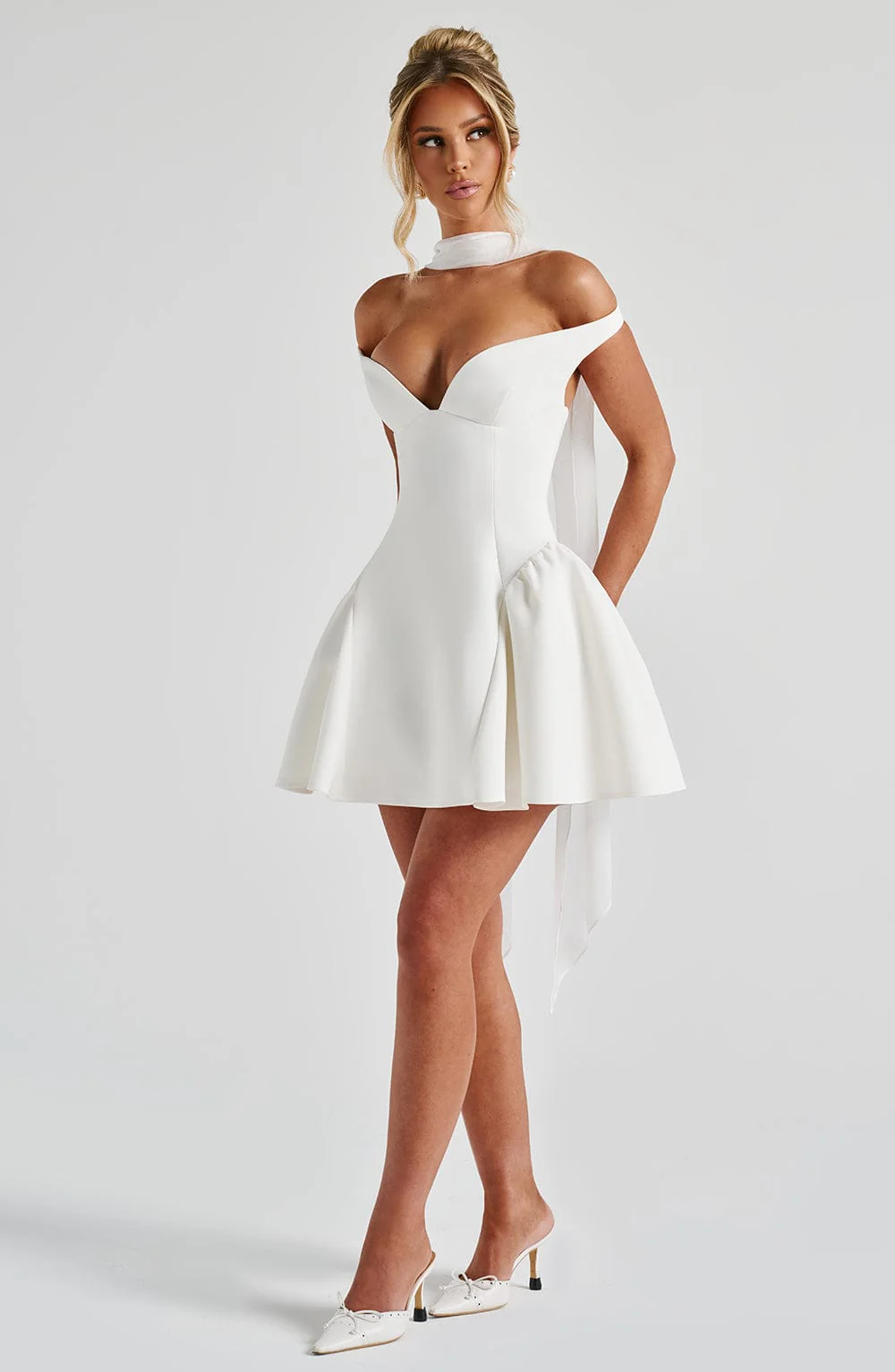 Marla Mini Dress - Ivory - Image 14
