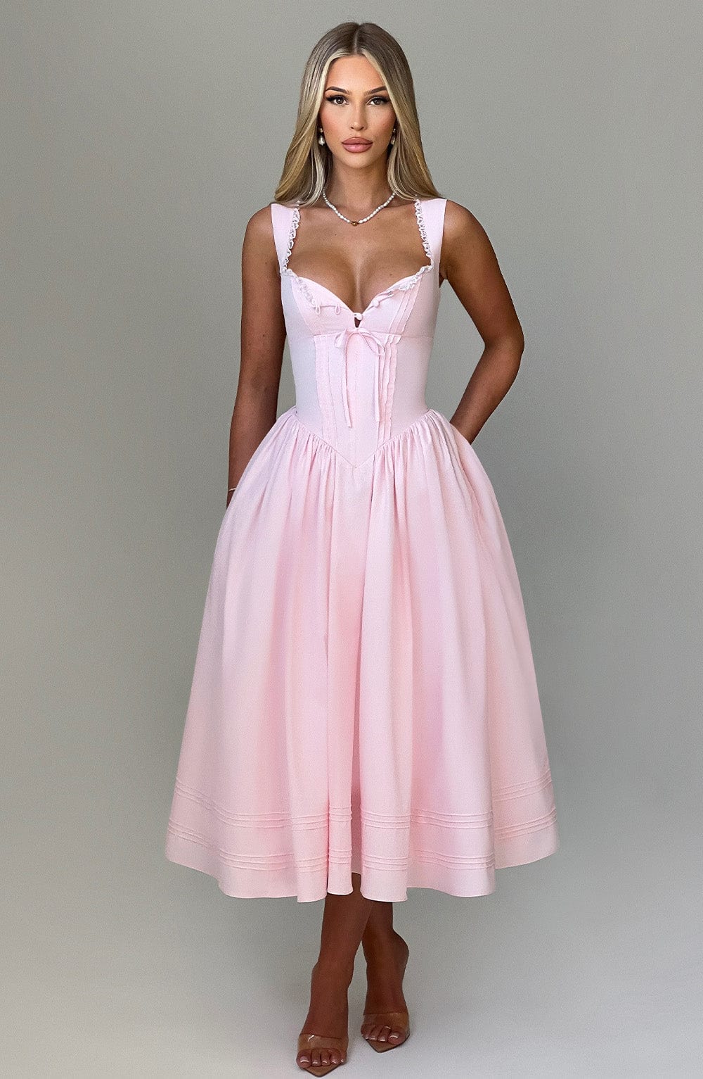 Marlena Midi Dress - Blush - Image 3