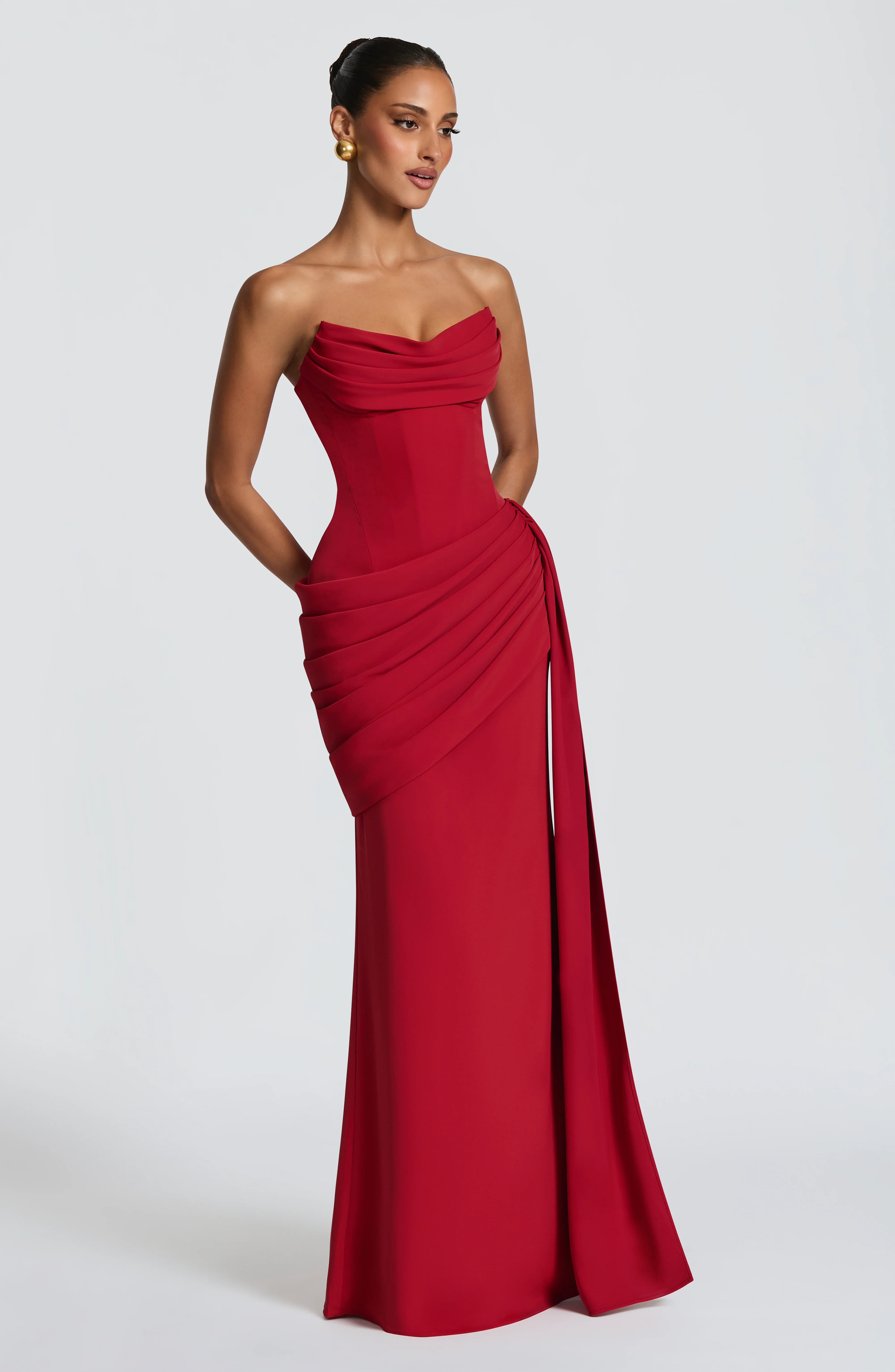 Matisse Maxi Dress - Deep Red - Image 3