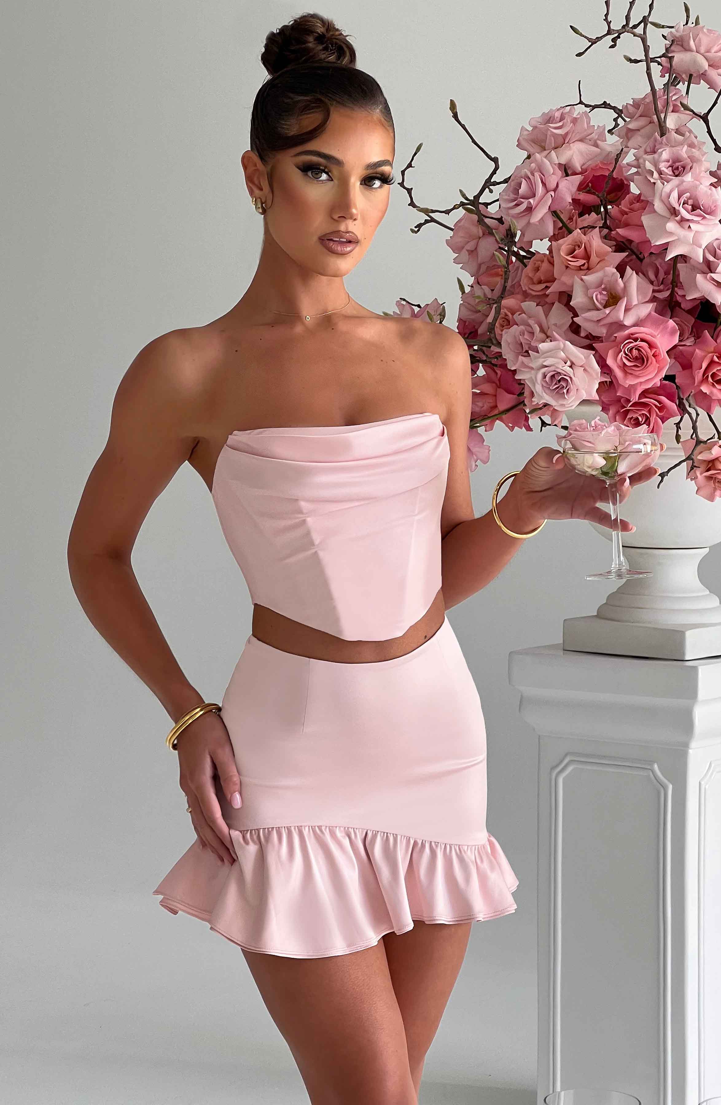 Maura Mini Skirt - Blush - Image 5