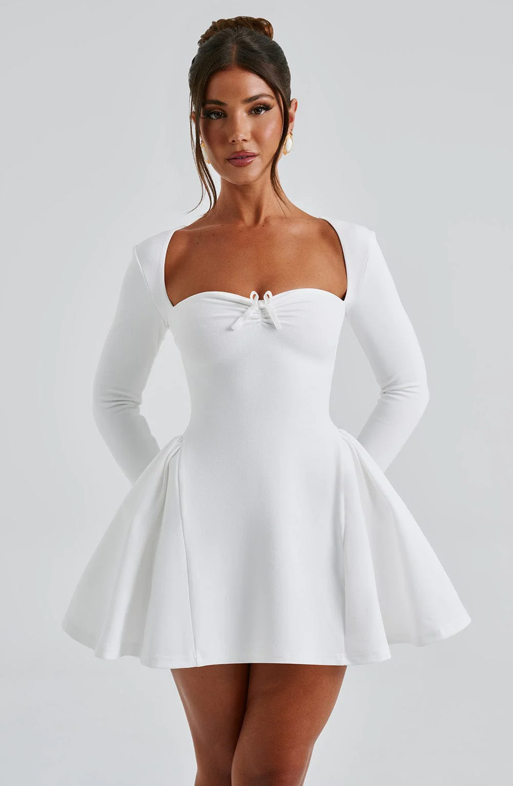 Megan Mini Dress - Ivory - Image 4