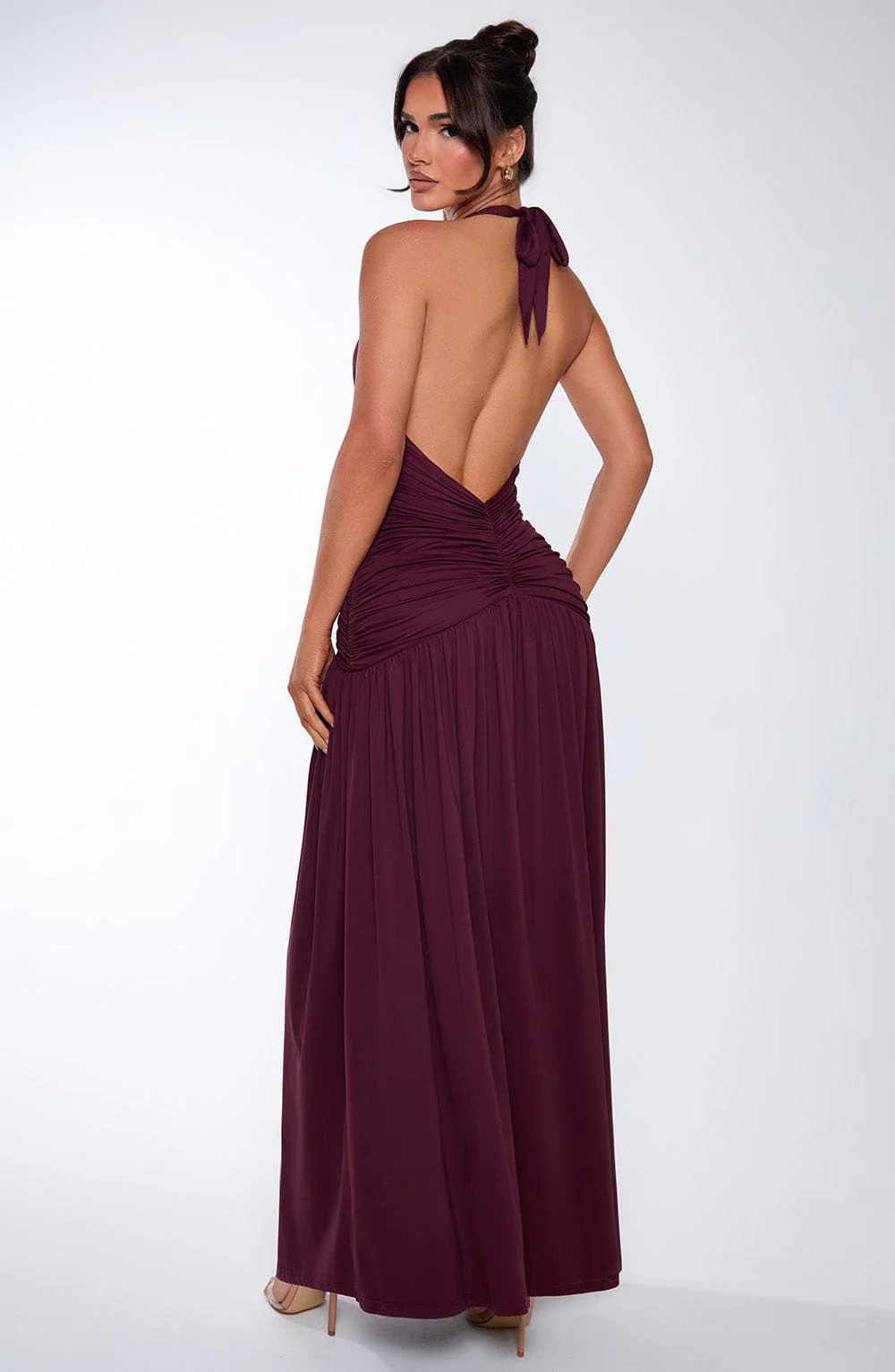 Melania Maxi Dress - Cherry Lacquer - Image 14