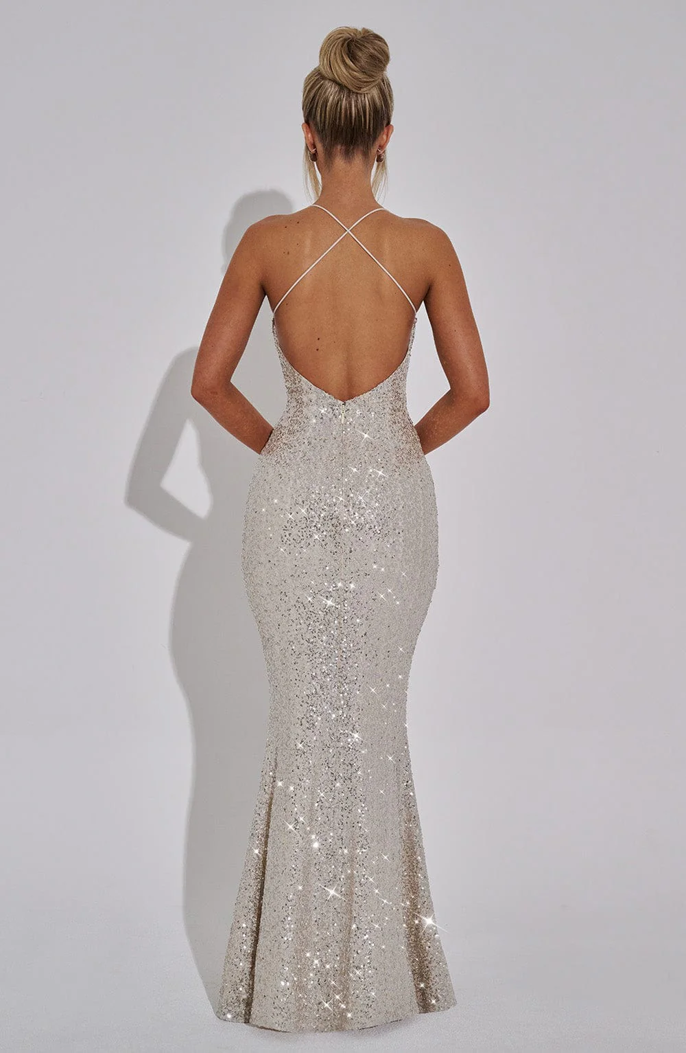 Meridith Maxi Dress - Champagne - Image 12