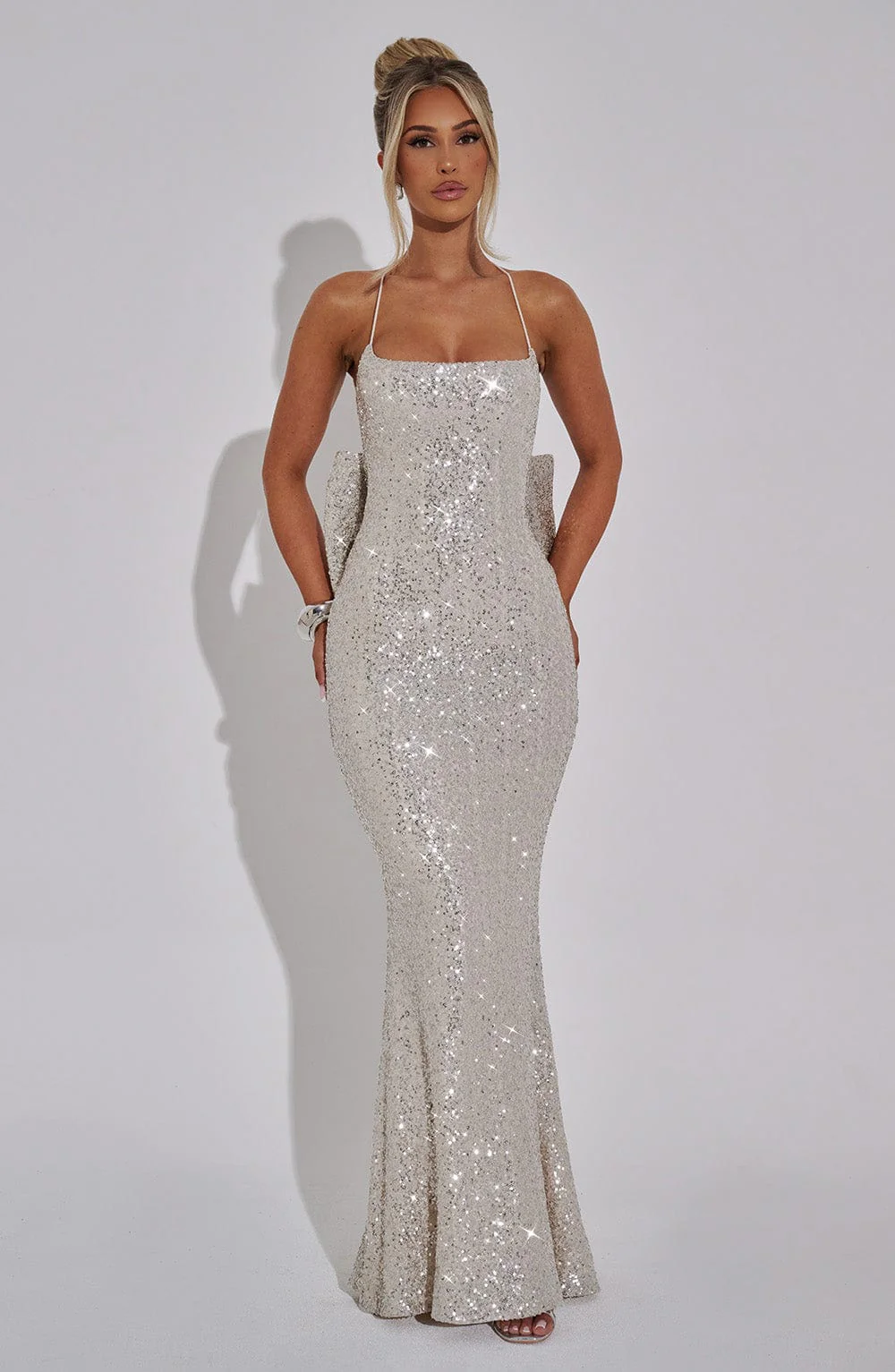 Meridith Maxi Dress - Champagne - Image 7