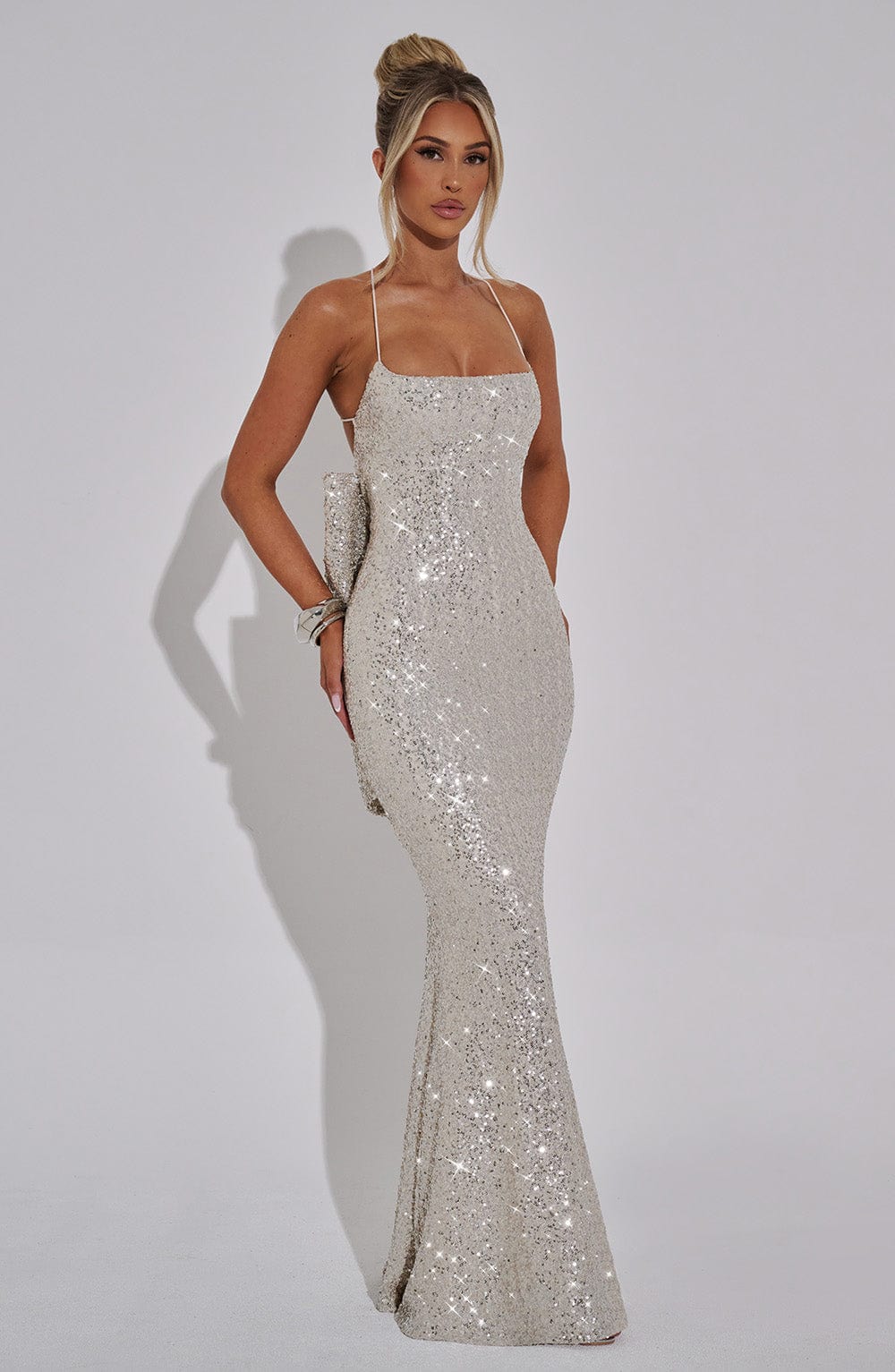 Meridith Maxi Dress - Champagne - Image 8