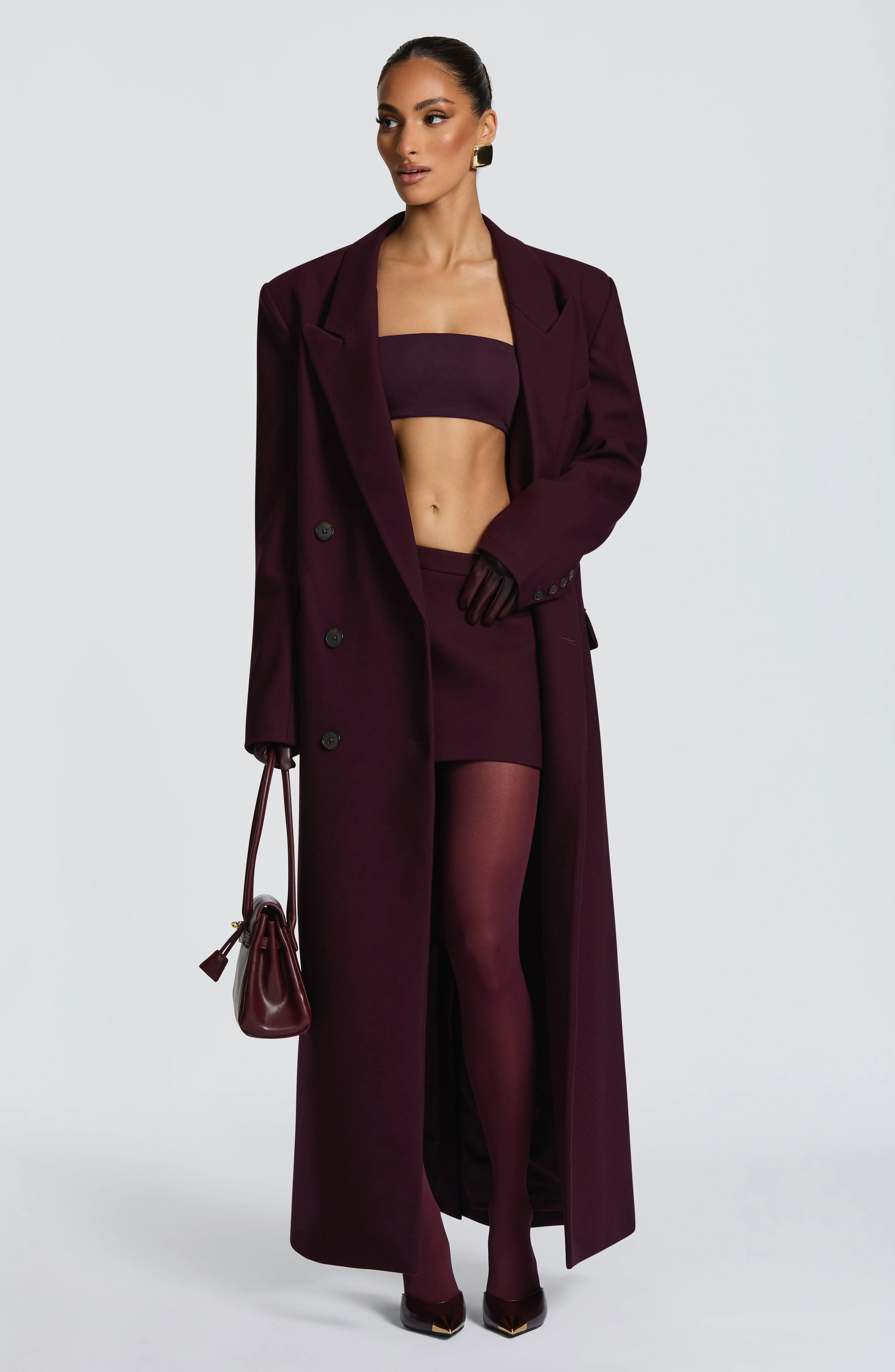 Michelle Coat - Plum - Image 10