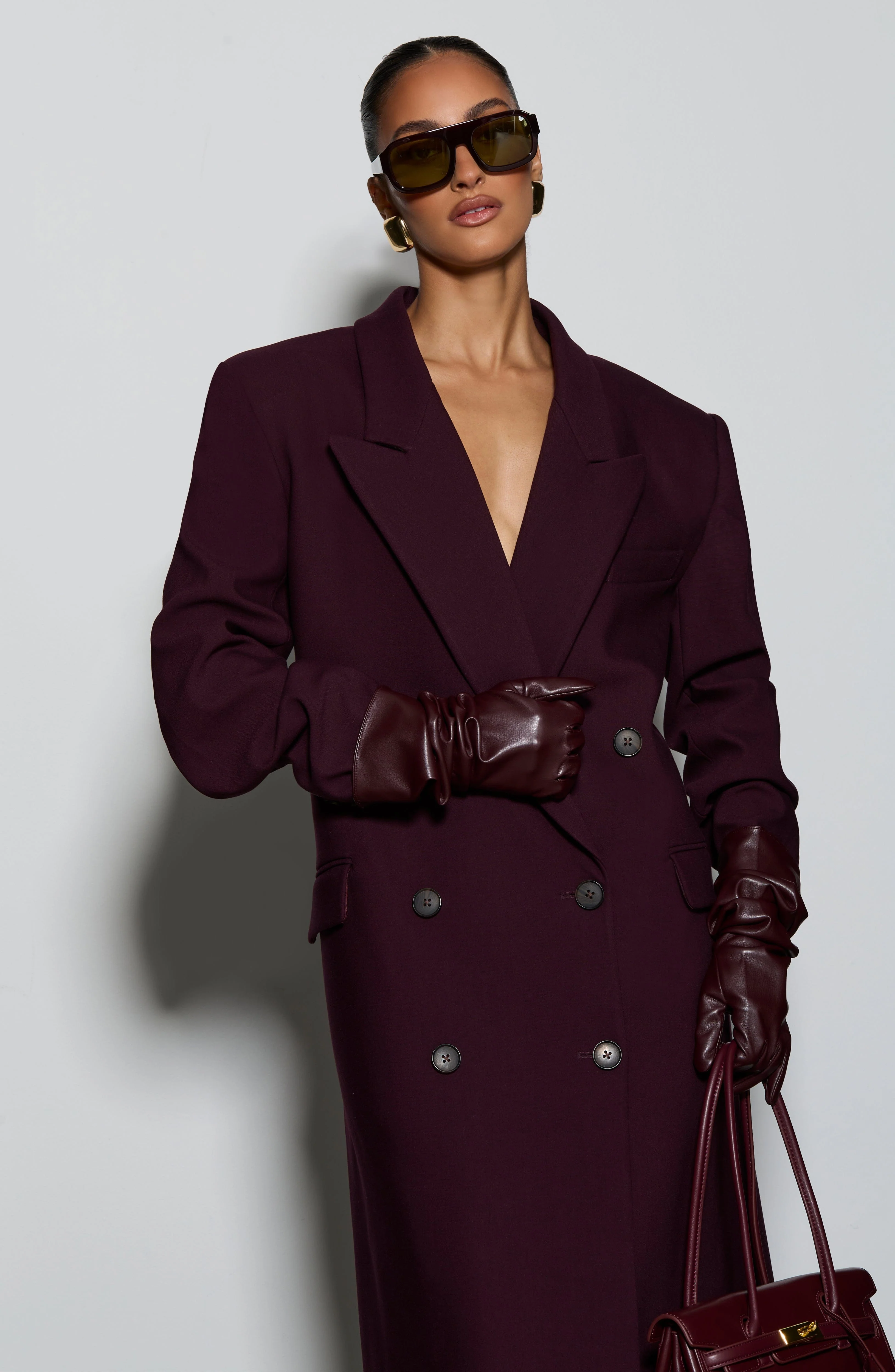 Michelle Coat - Plum - Image 13