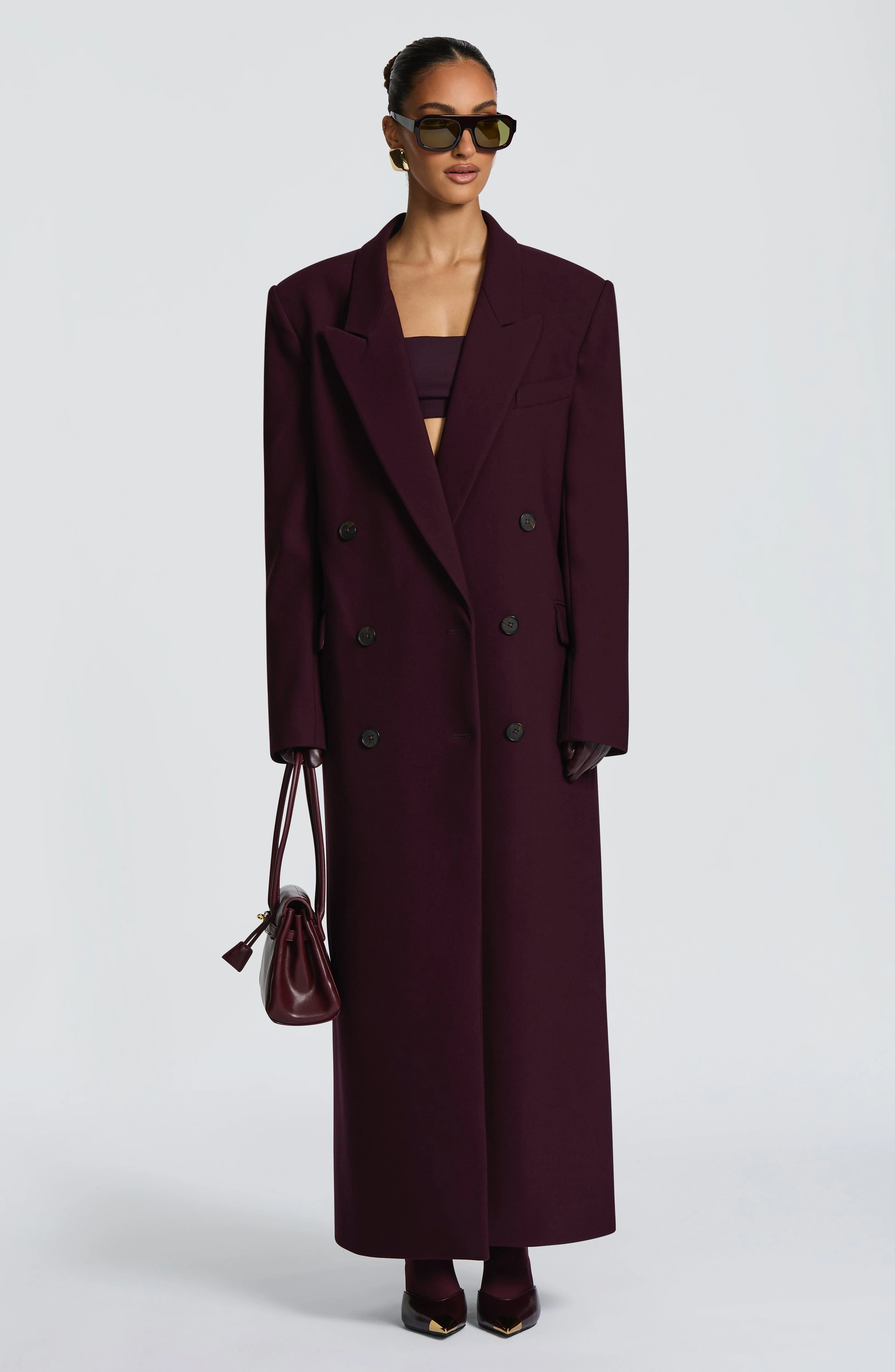 Michelle Coat - Plum - Image 15