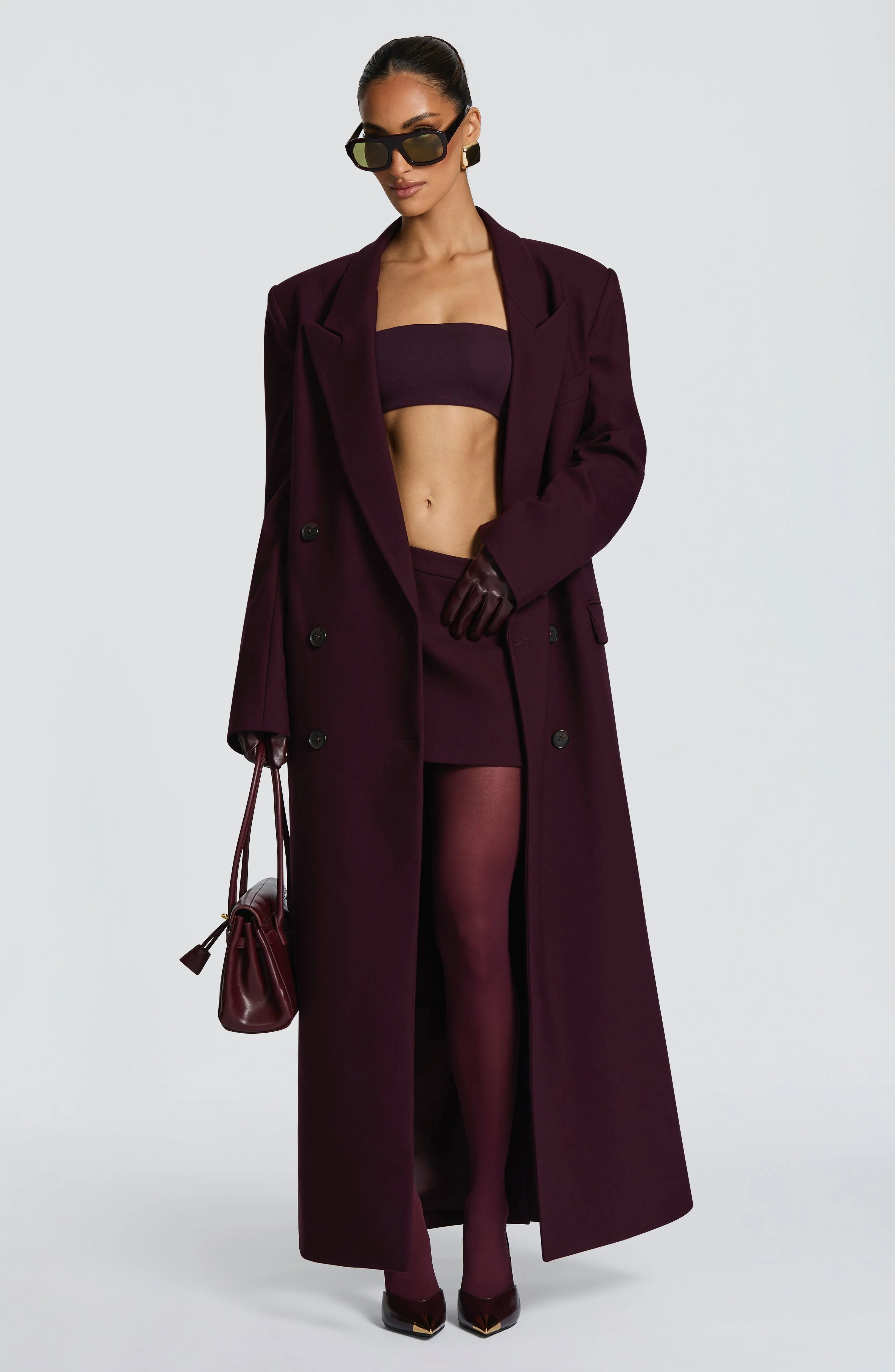 Michelle Coat - Plum - Image 16