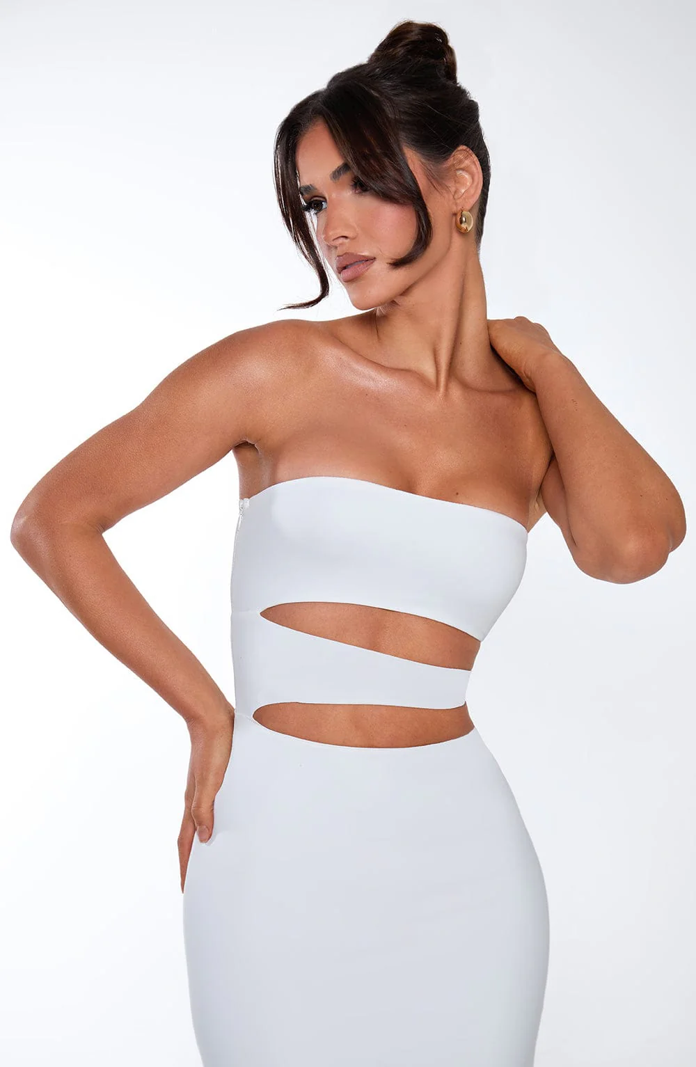 Milia Maxi Dress - White - Image 4